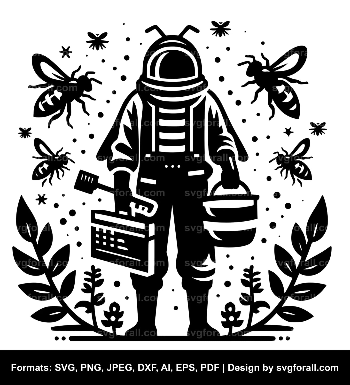 Bee Keeper SVG Vector