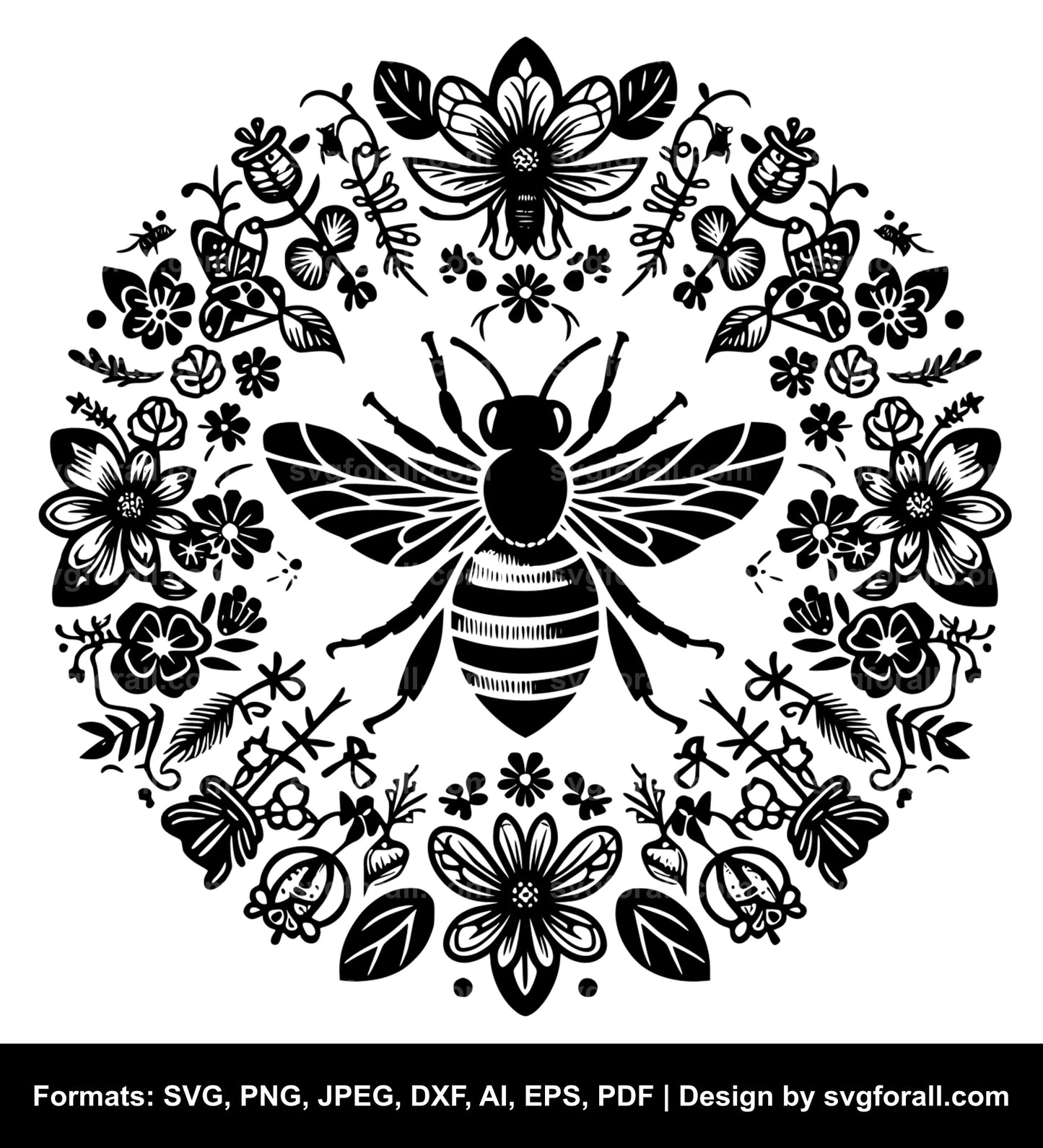 Bee SVG Cut Files