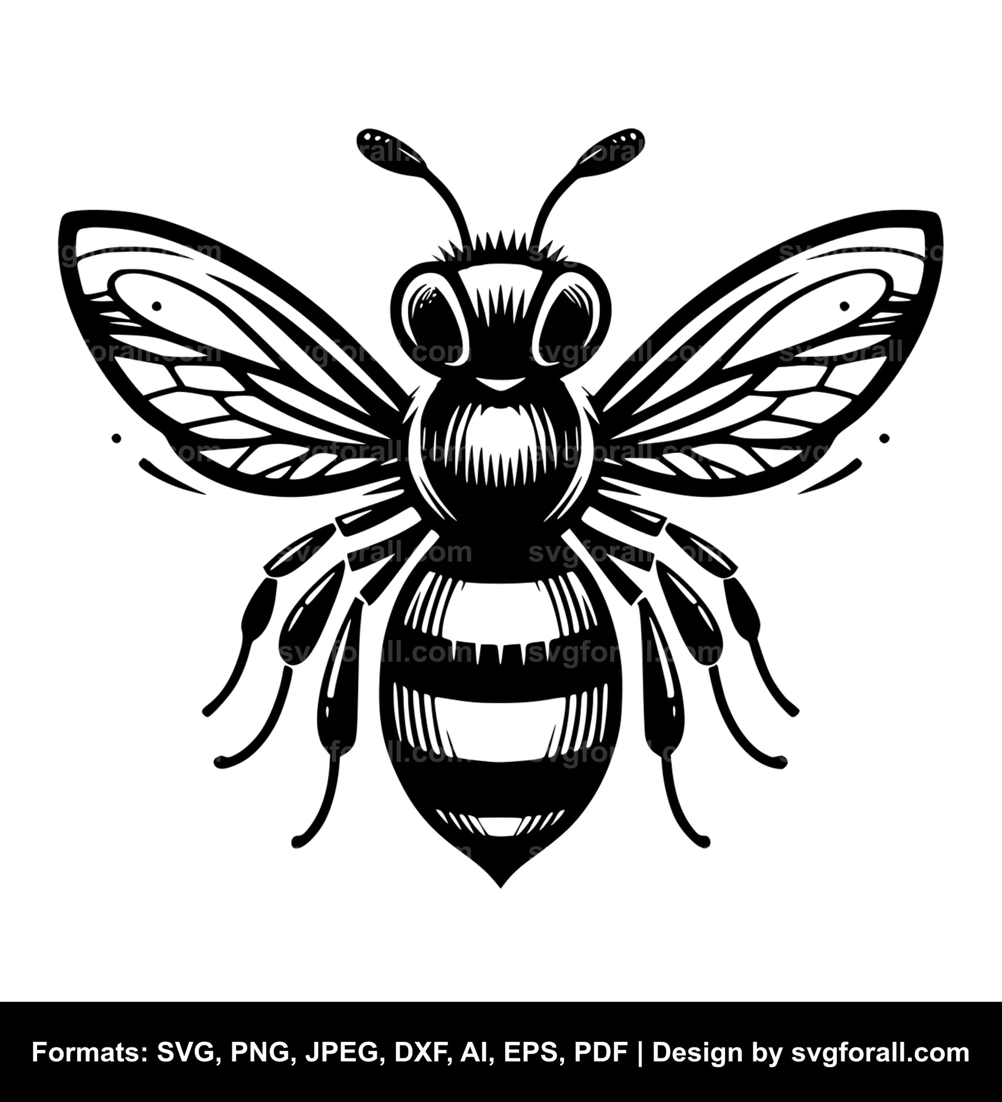 Bee Vector SVG