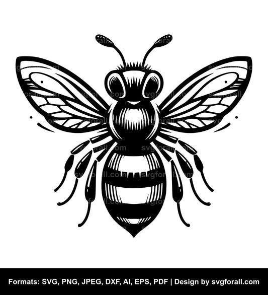 Bee Vector SVG