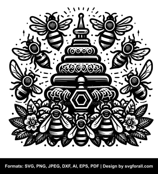 Beehive Cricut SVG