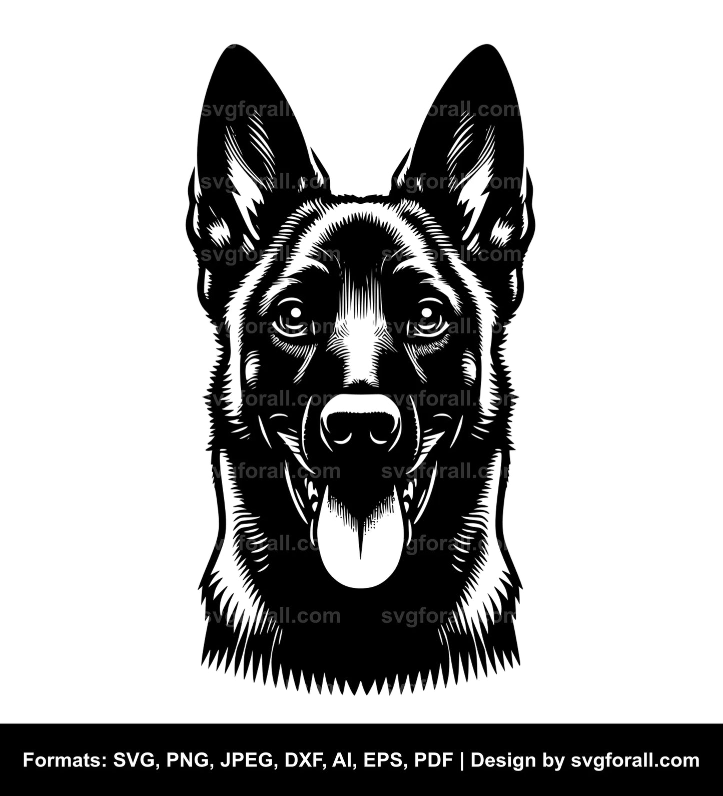 Belgian Malinois Dog SVG File