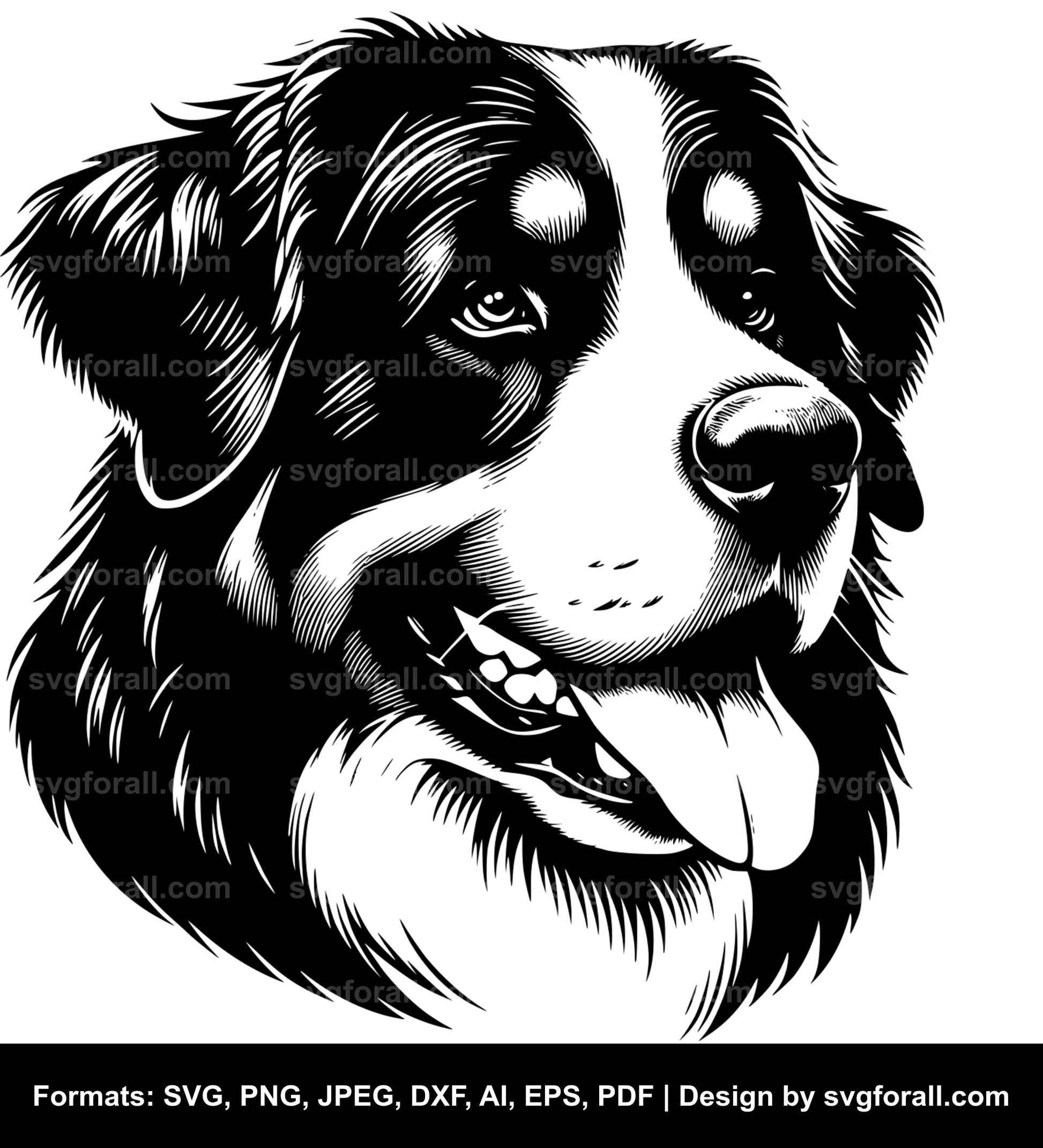 Bernese Mountain Dog Cricut SVG