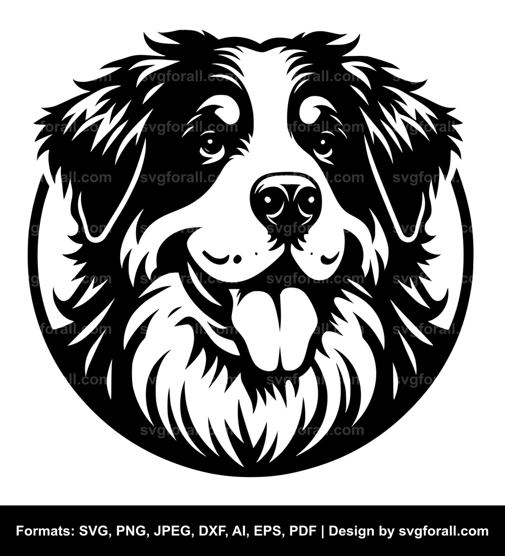 Bernese Mountain Dog SVG