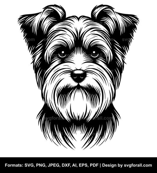 Biewer Terrier Dog SVG Vector