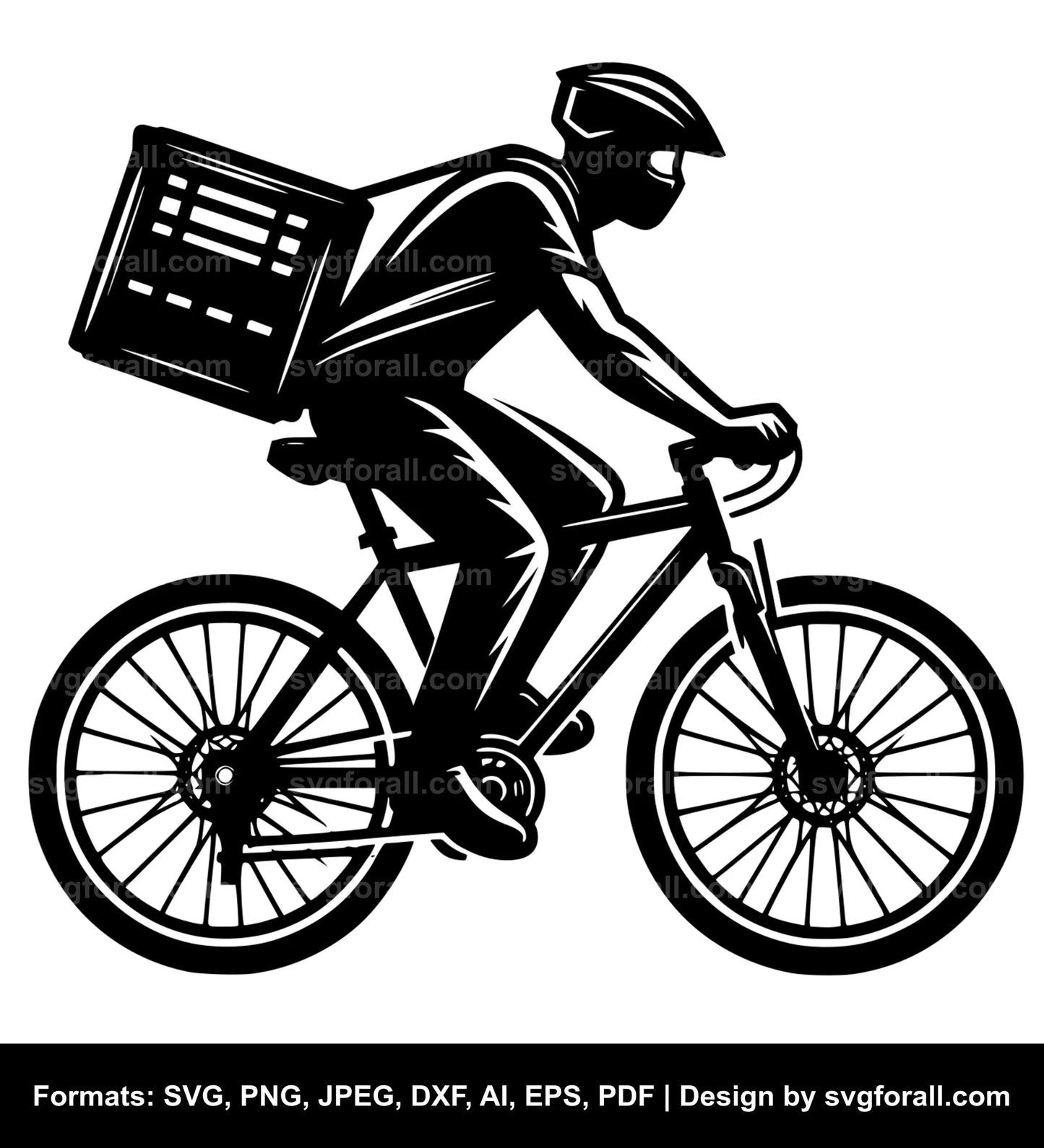 Bike Delivery SVG Design