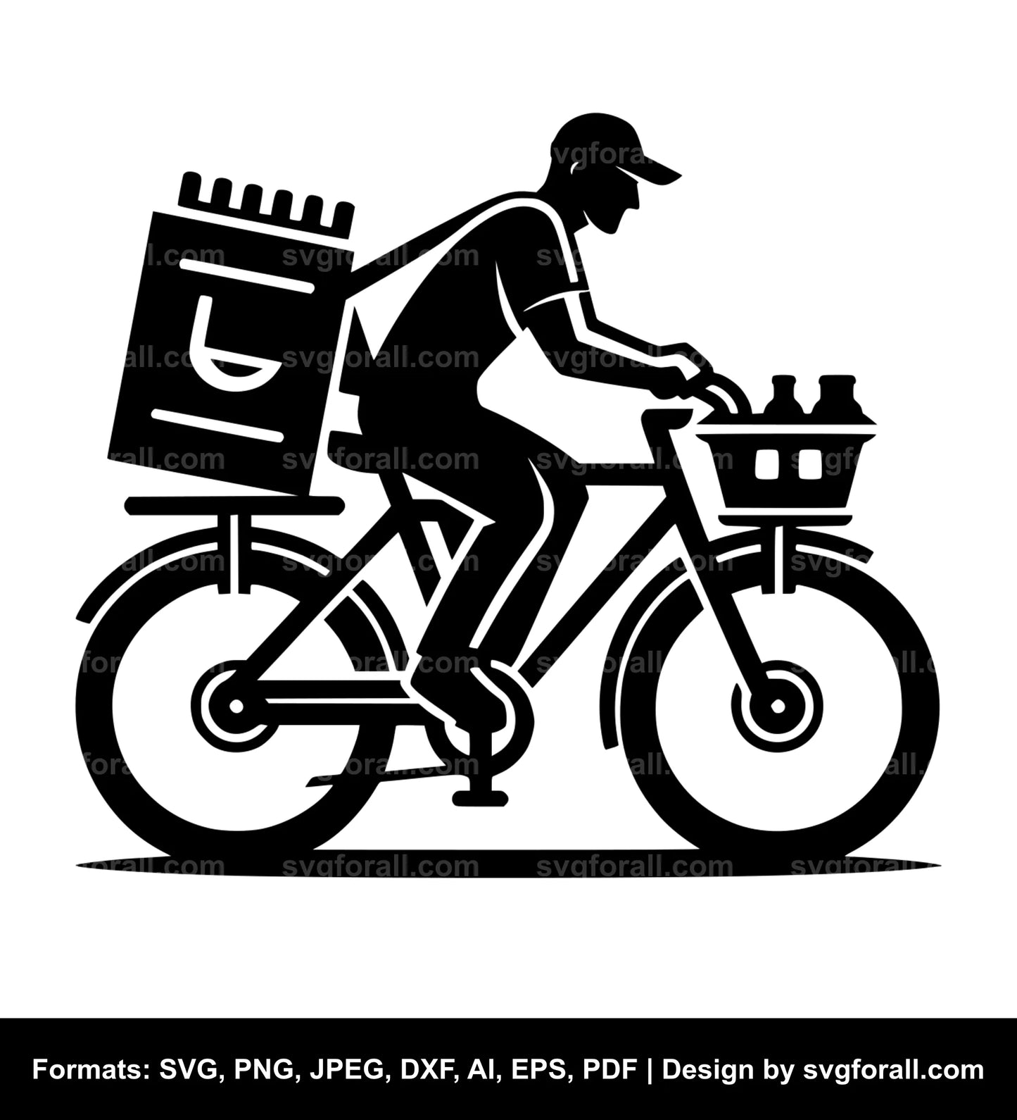 Bike Delivery SVG PNG