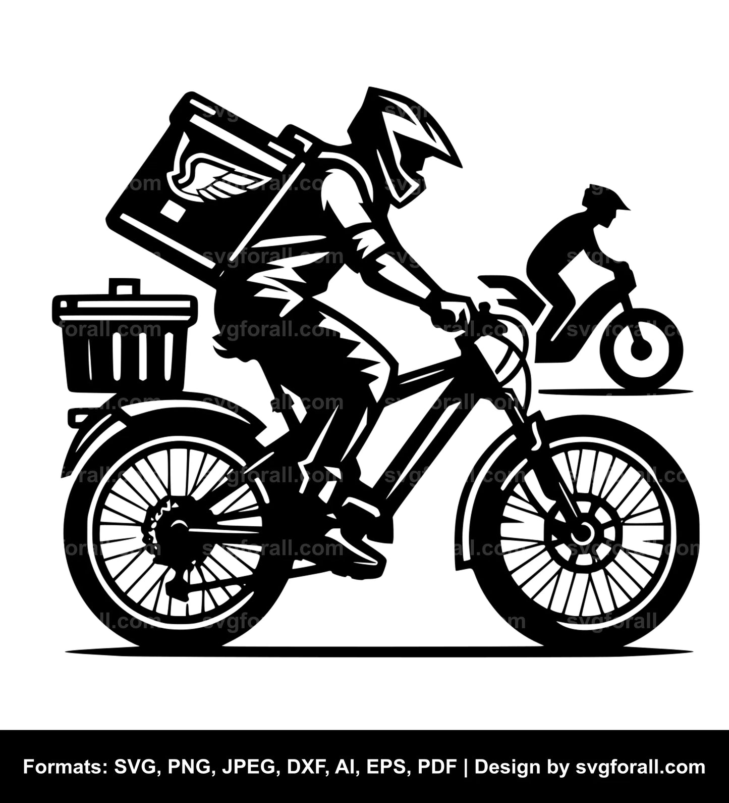 Bike Delivery Vector SVG