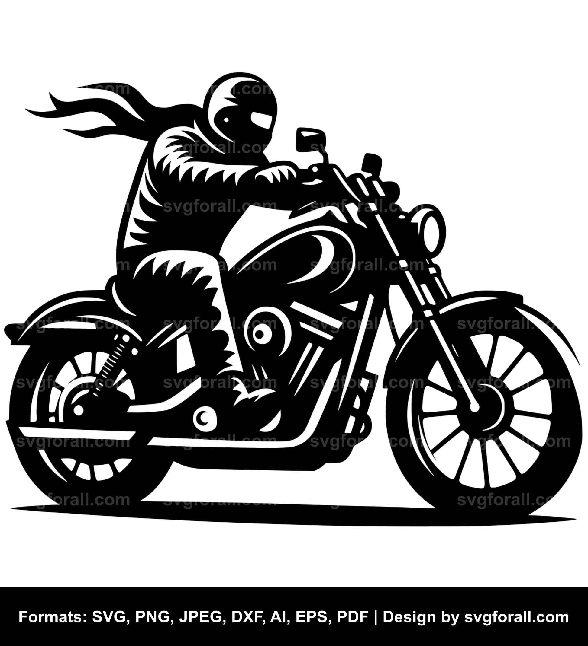 Biker Black SVG