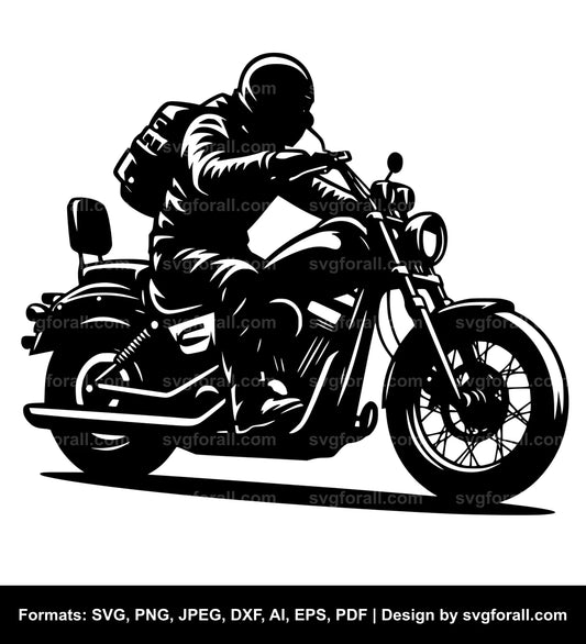 Biker SVG Vector