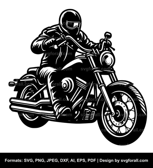 Biker Vector SVG