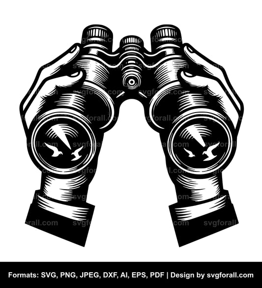 Binoculars Clipart SVG