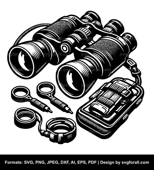 Binoculars SVG Design