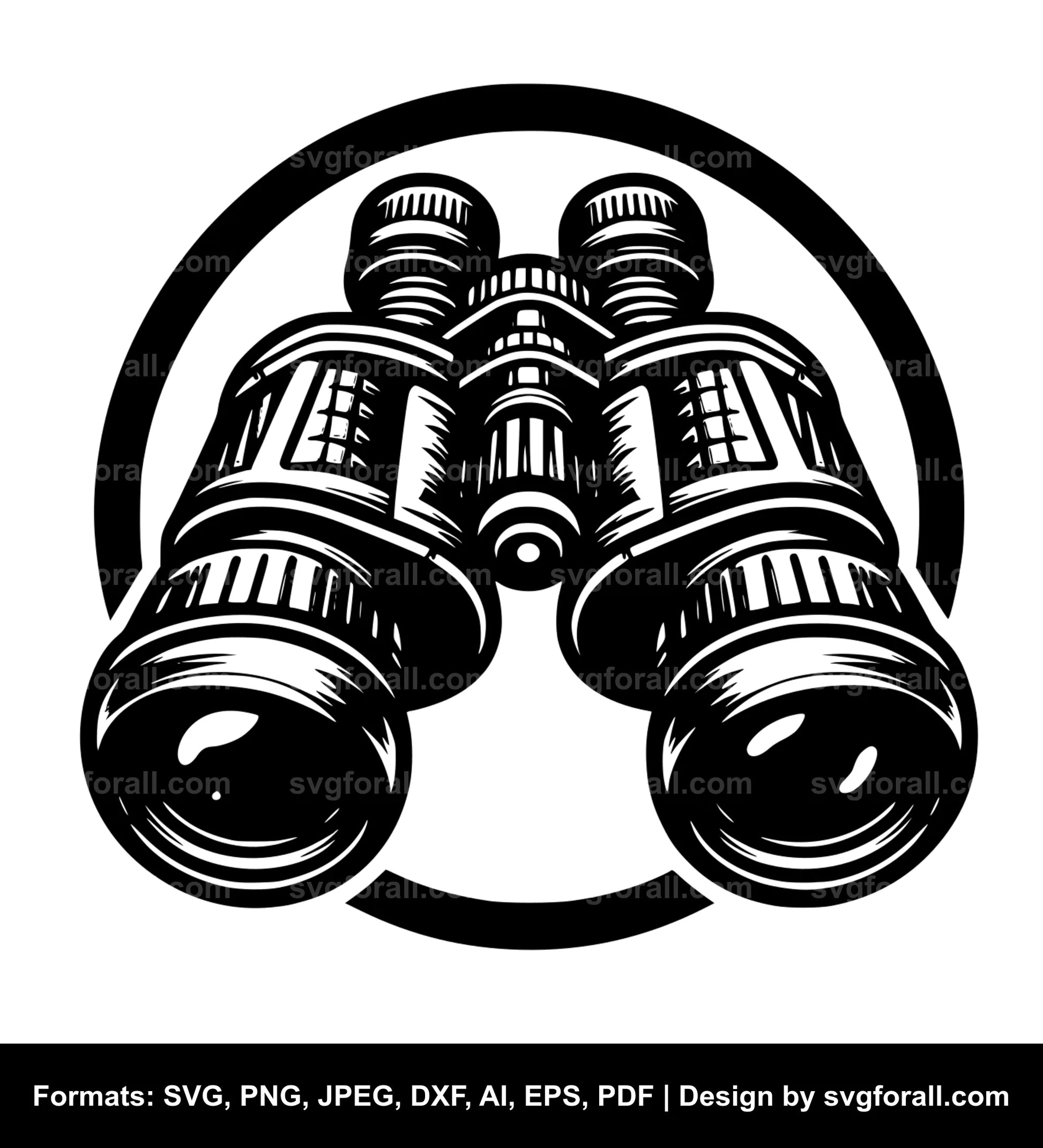 Binoculars Vector SVG