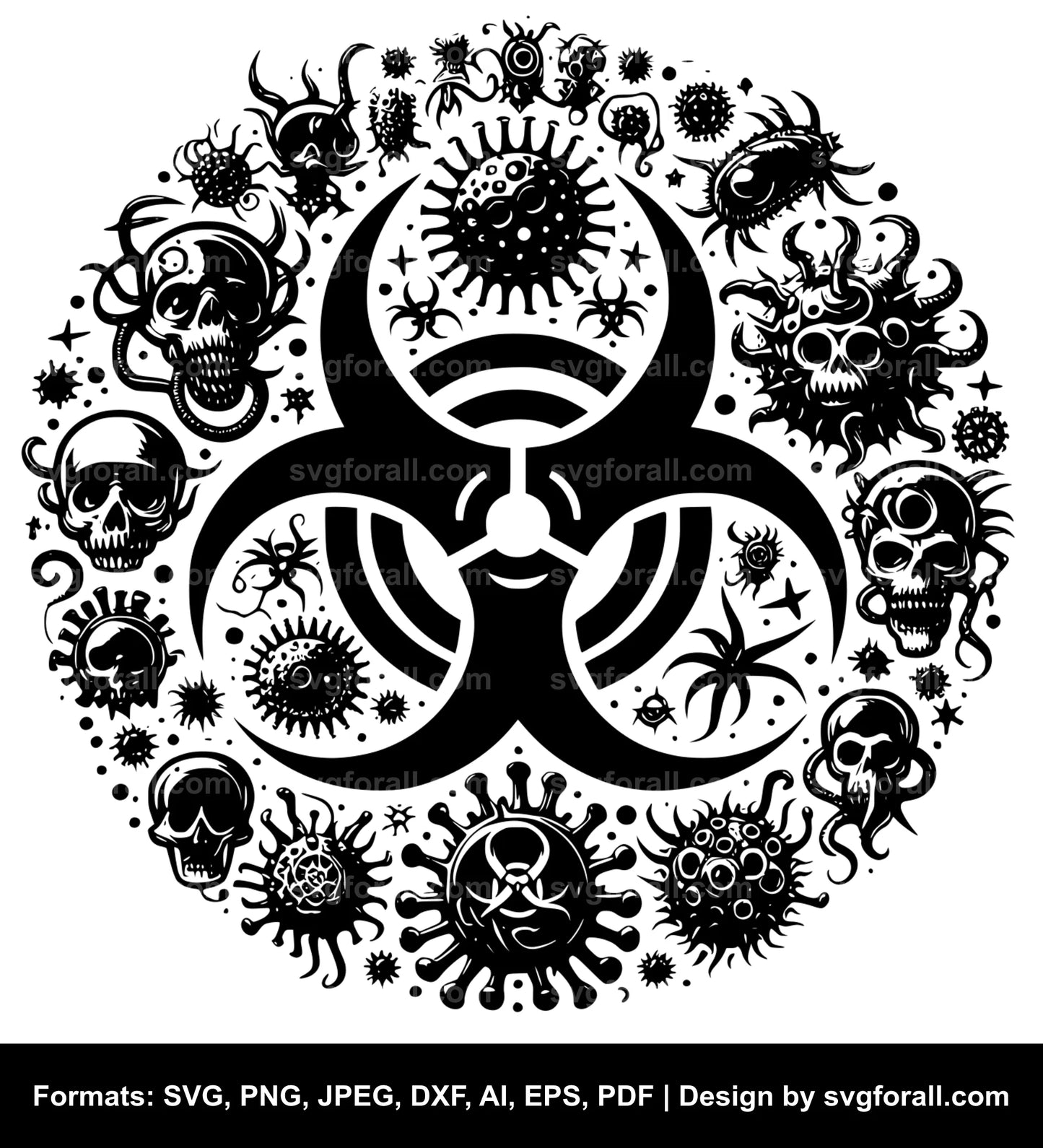 Biohazard SVG Clipart