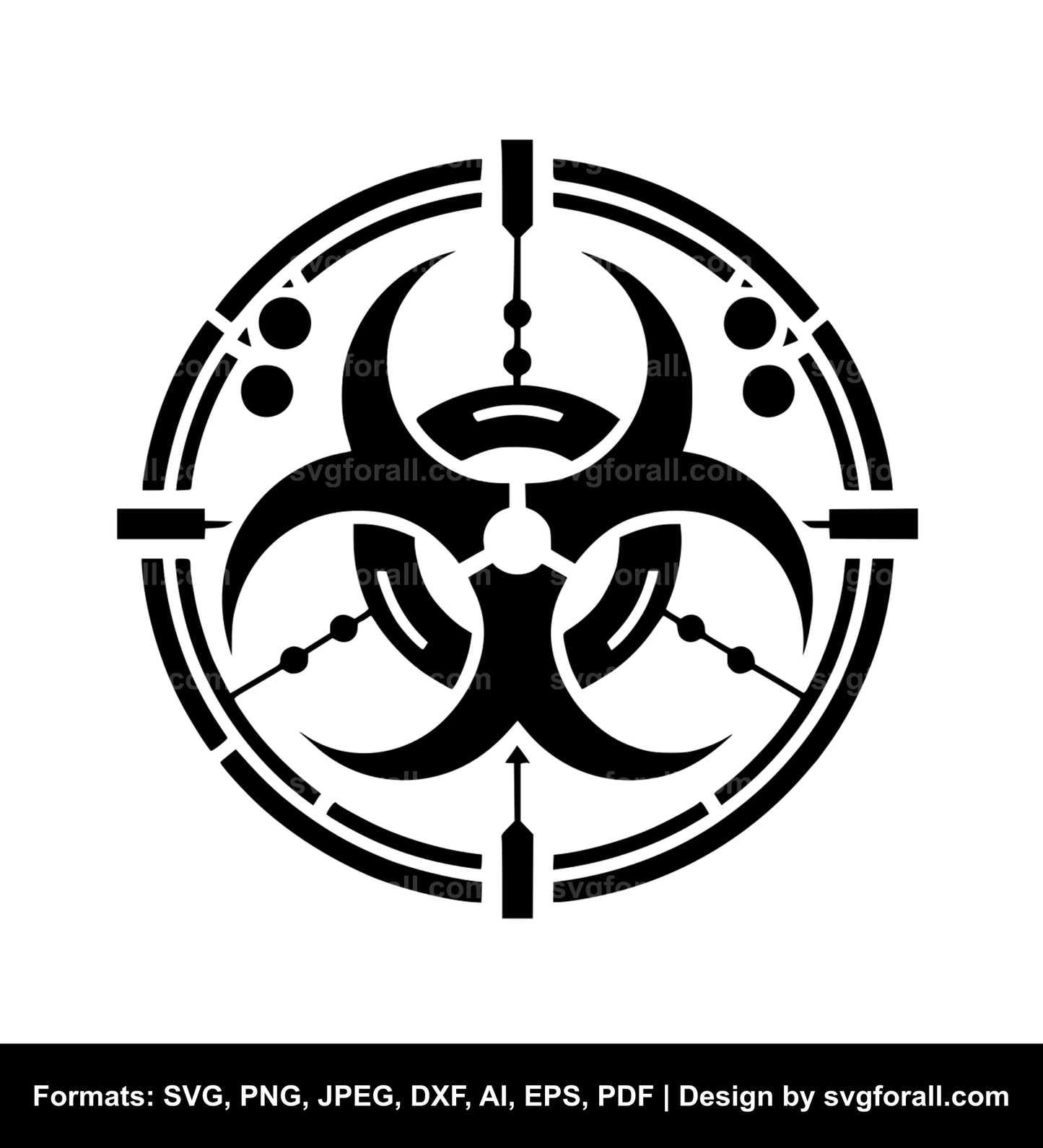 Biohazard SVG Cut File