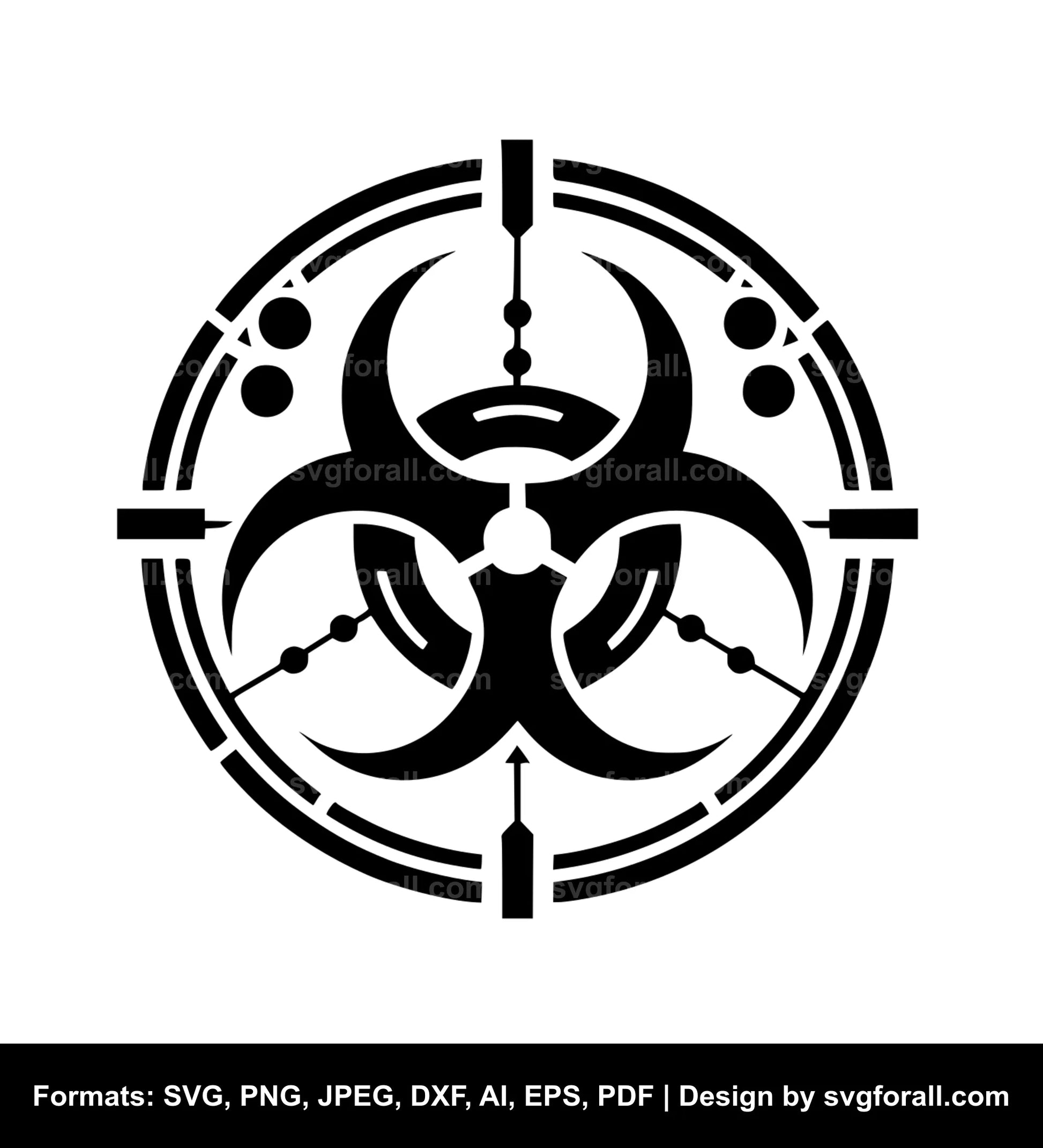 Biohazard SVG Cut File