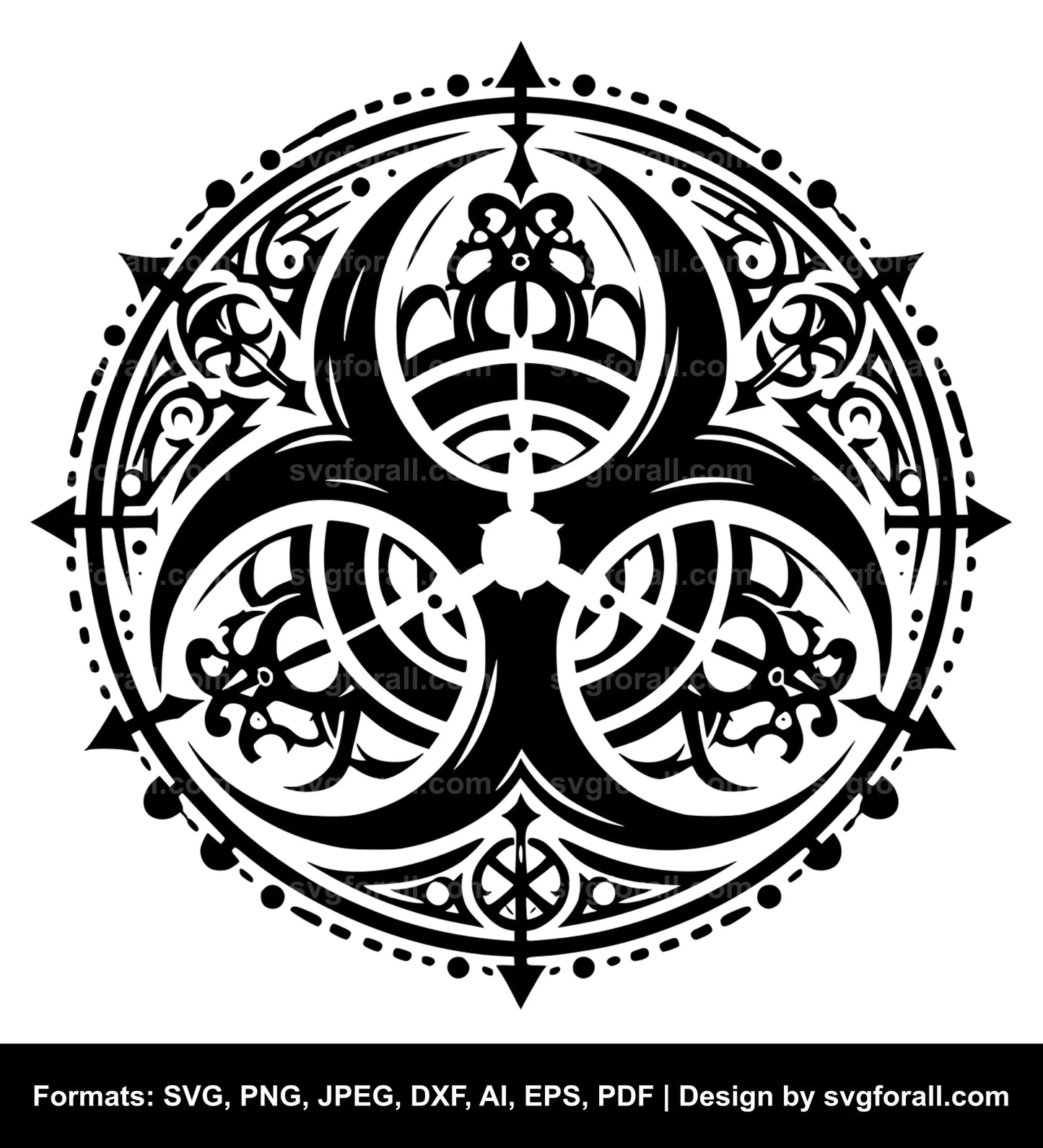 Biohazard SVG Vector