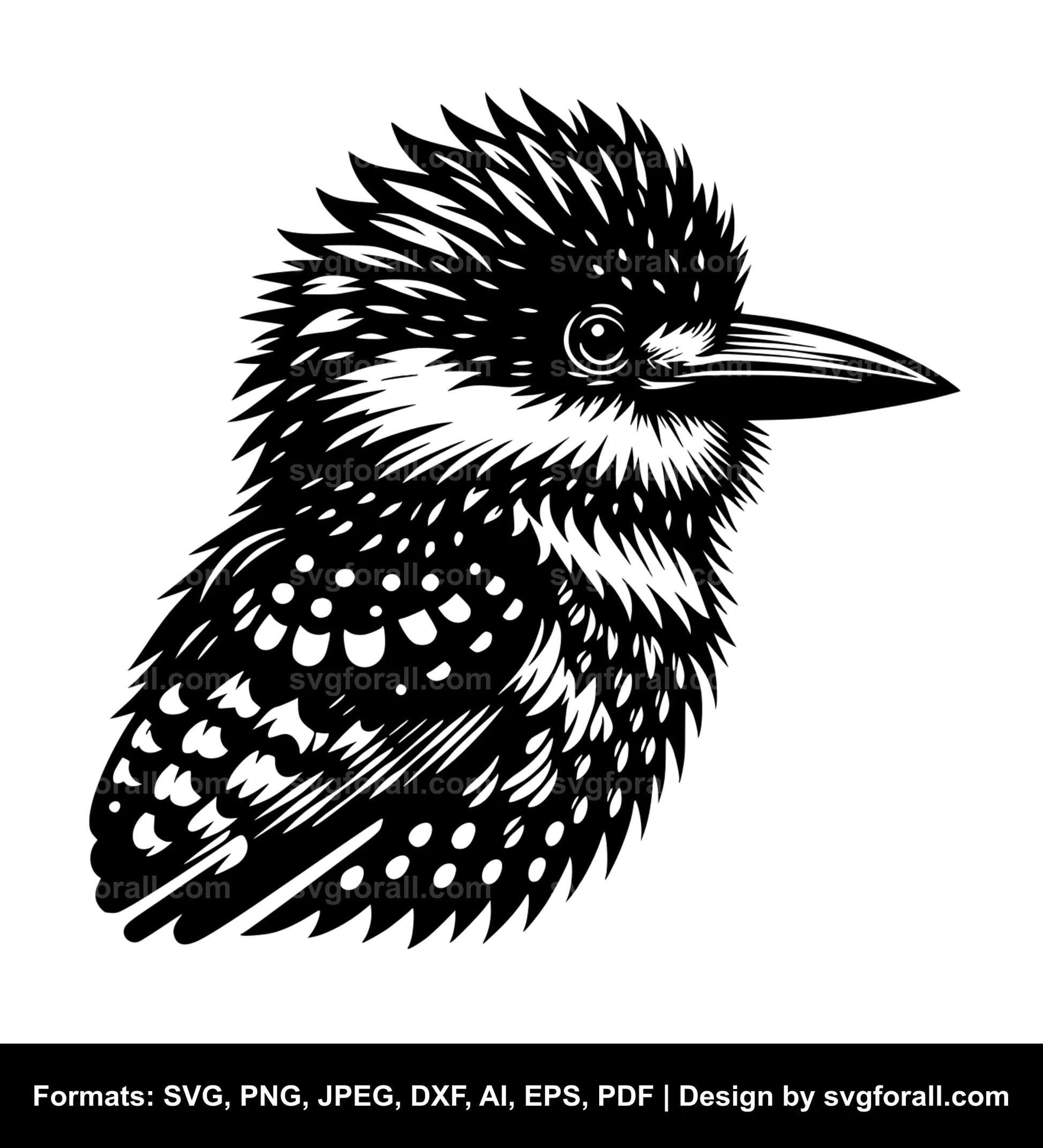 Bird Black SVG For Cricut