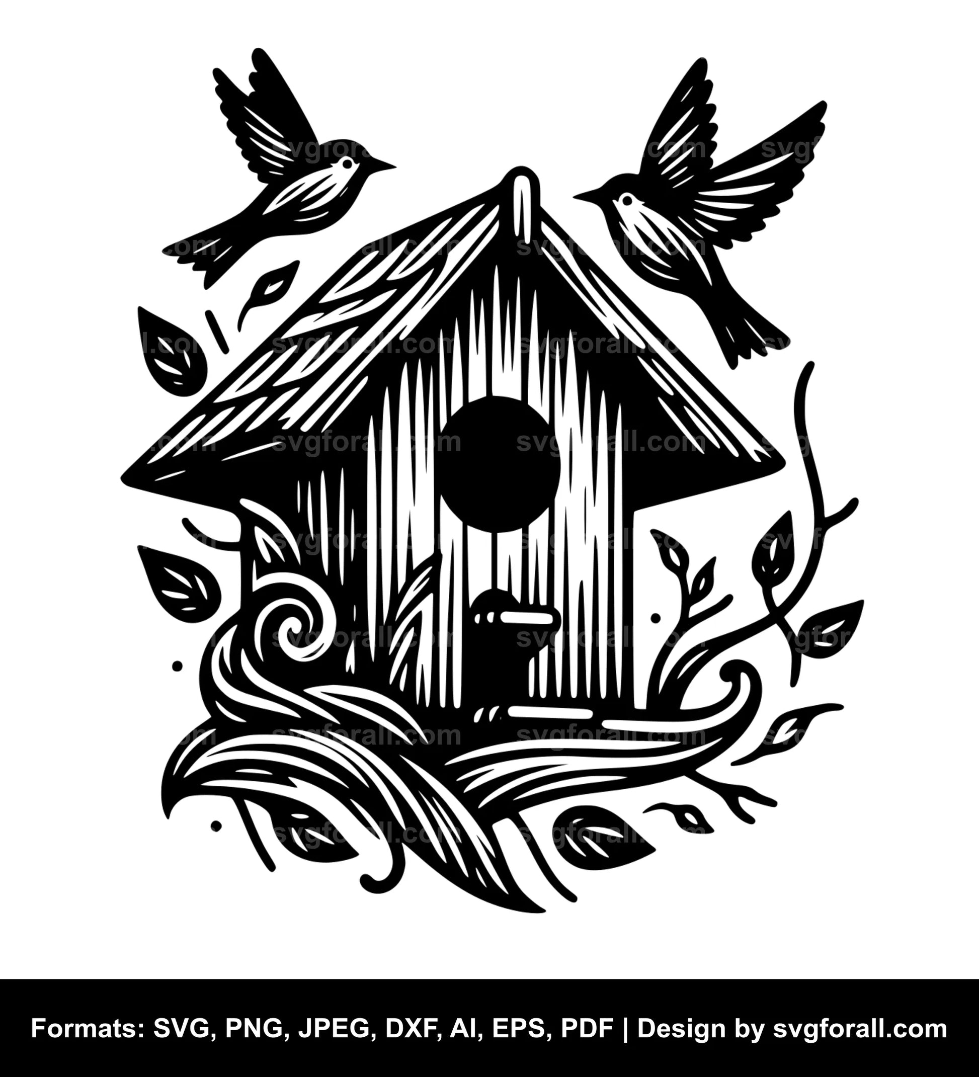 Birdhouse SVG Clip Art