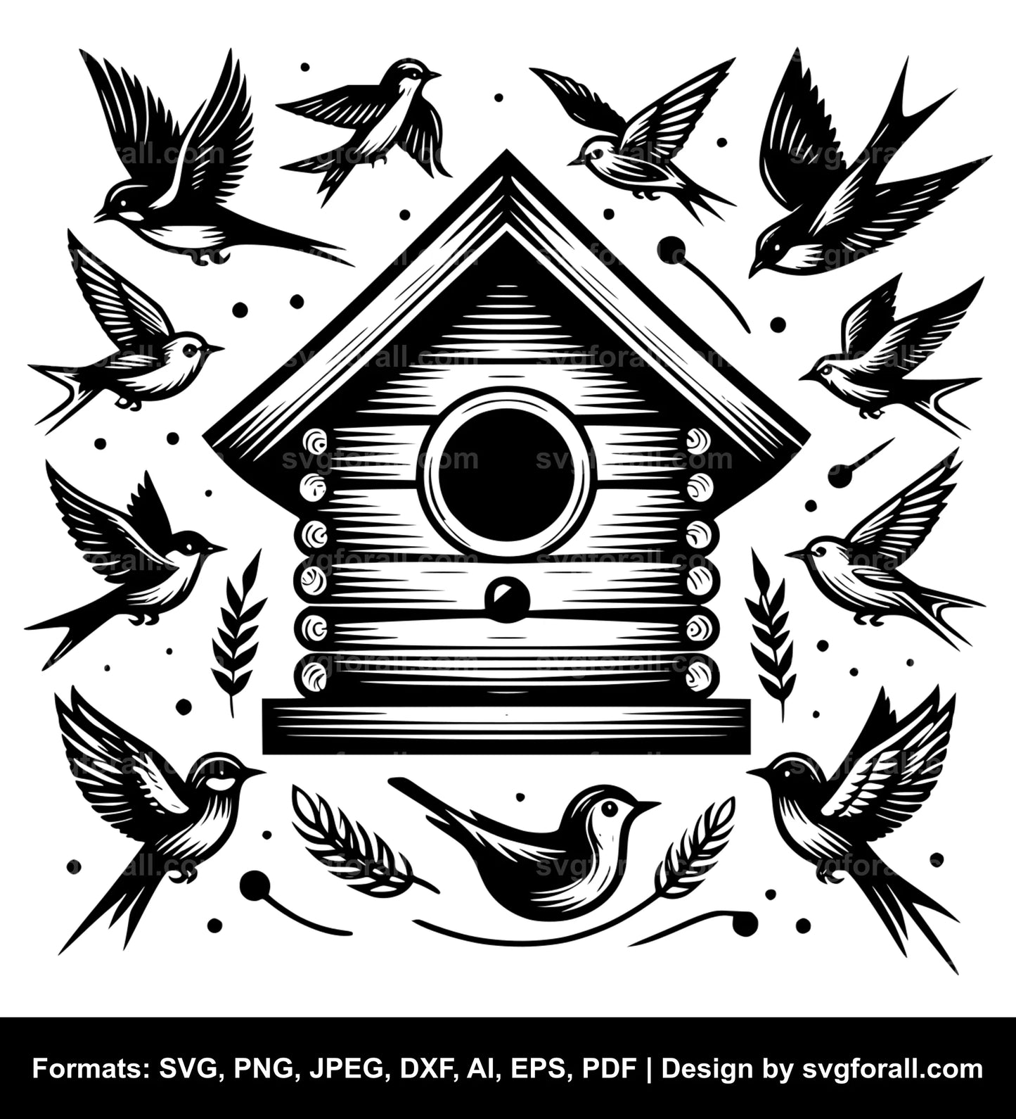 Birdhouse SVG Cut File