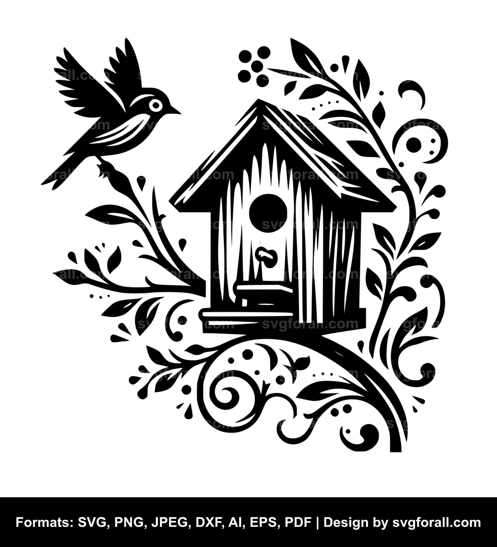 Birdhouse SVG PNG Image