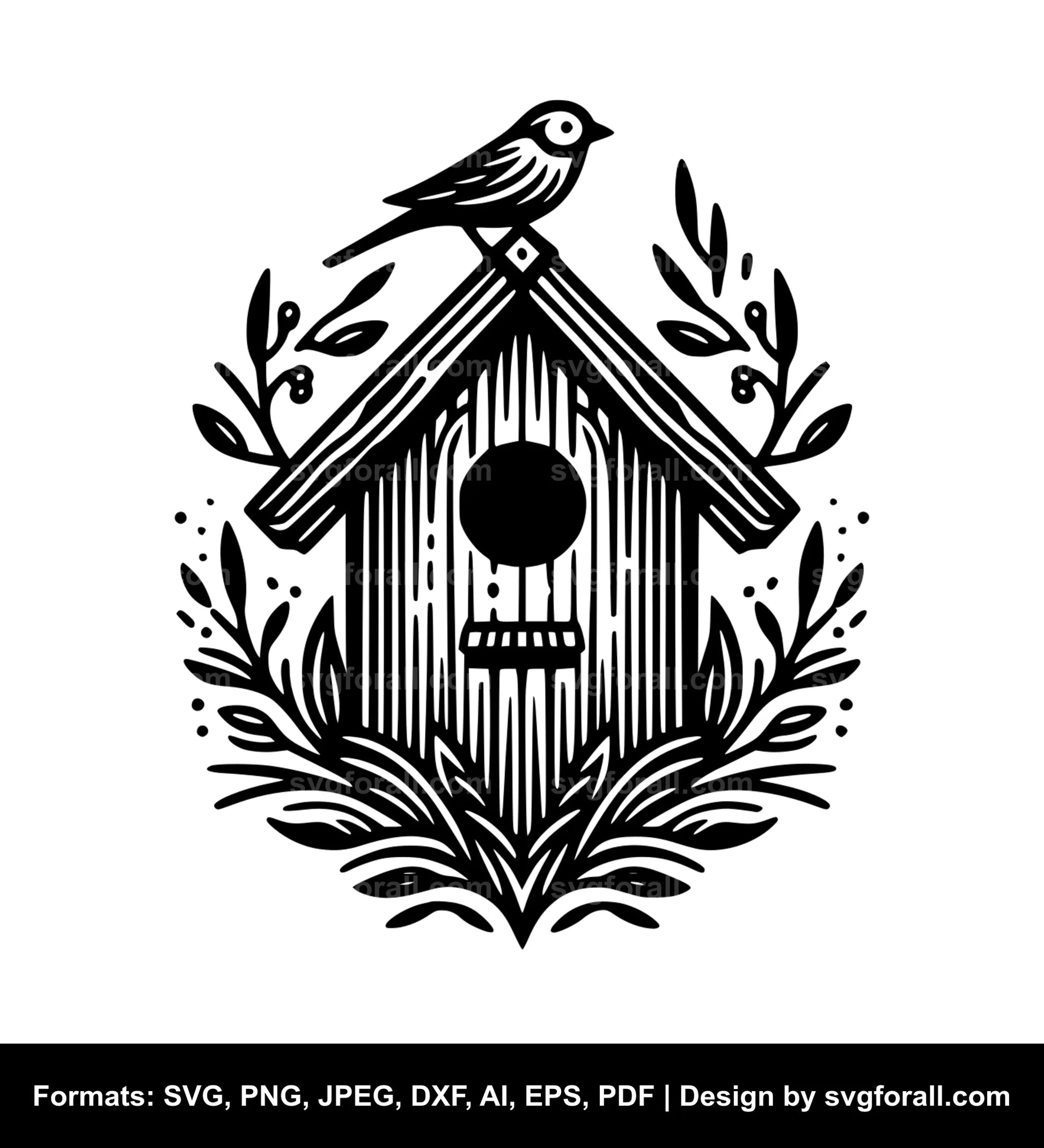 Birdhouse SVG Vector