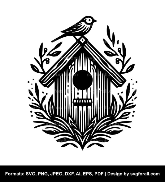 Birdhouse SVG Vector