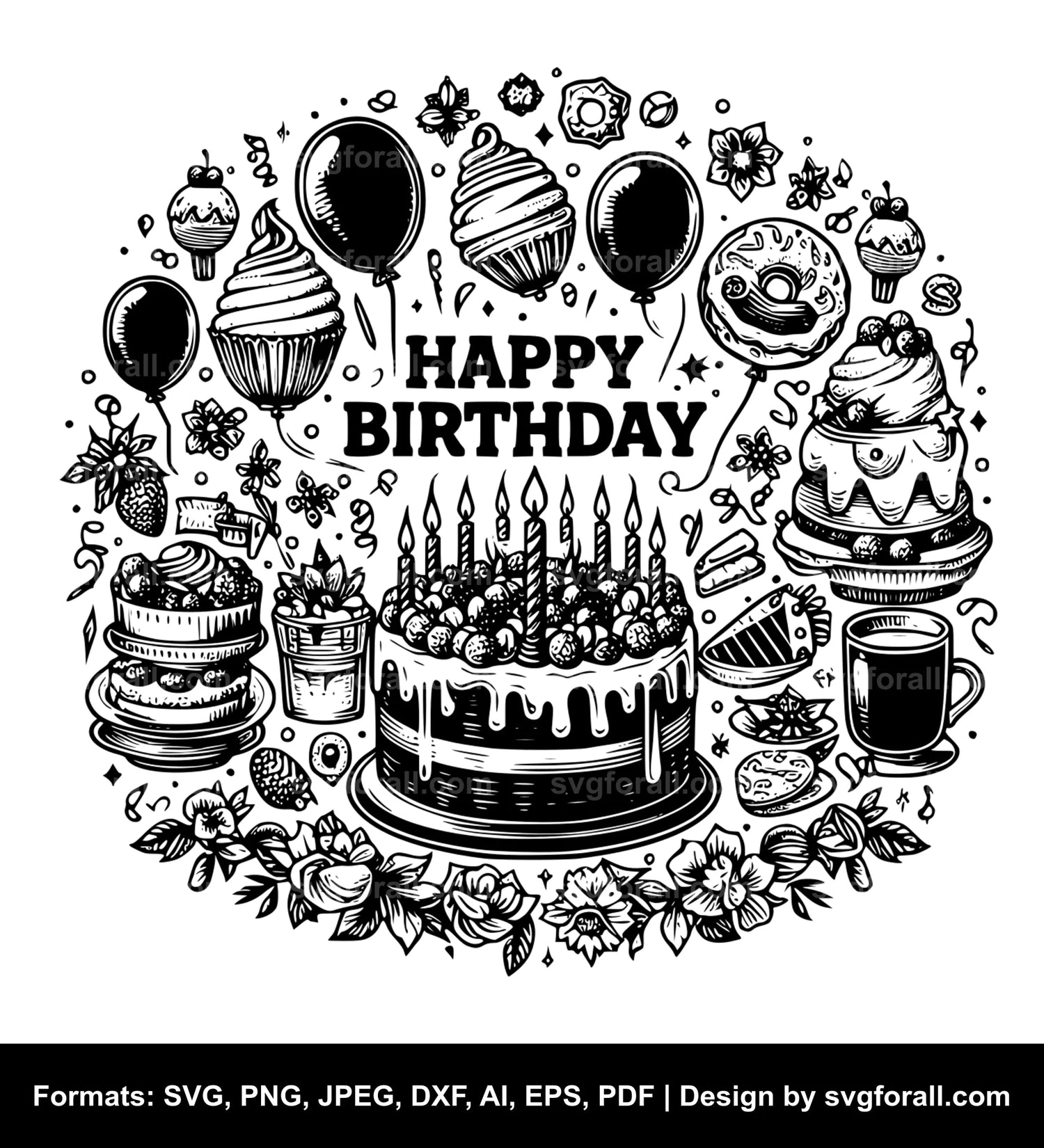 Birthday Vector SVG