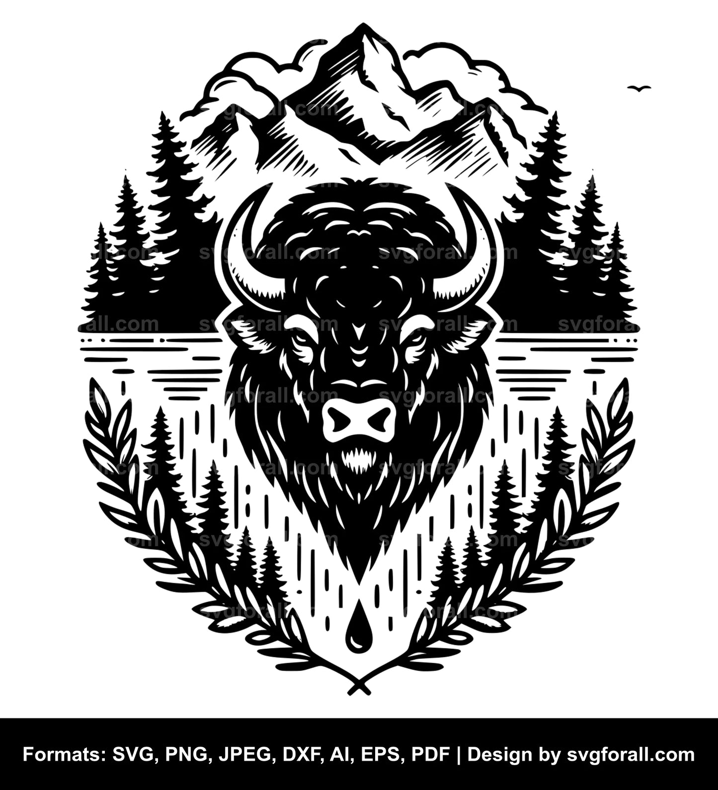 Bison SVG PNG