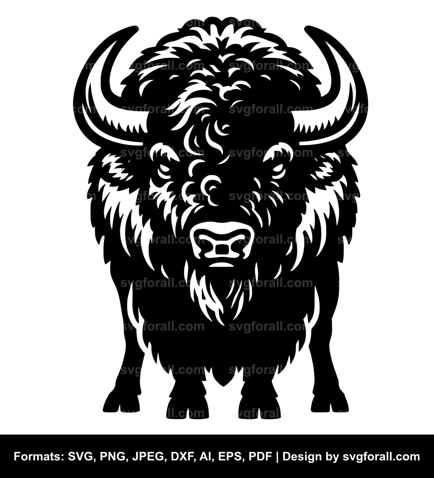 Bison SVG Vector