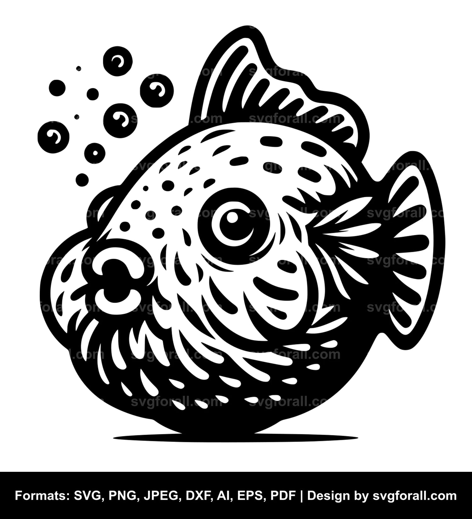 Blobfish Fish SVG Design