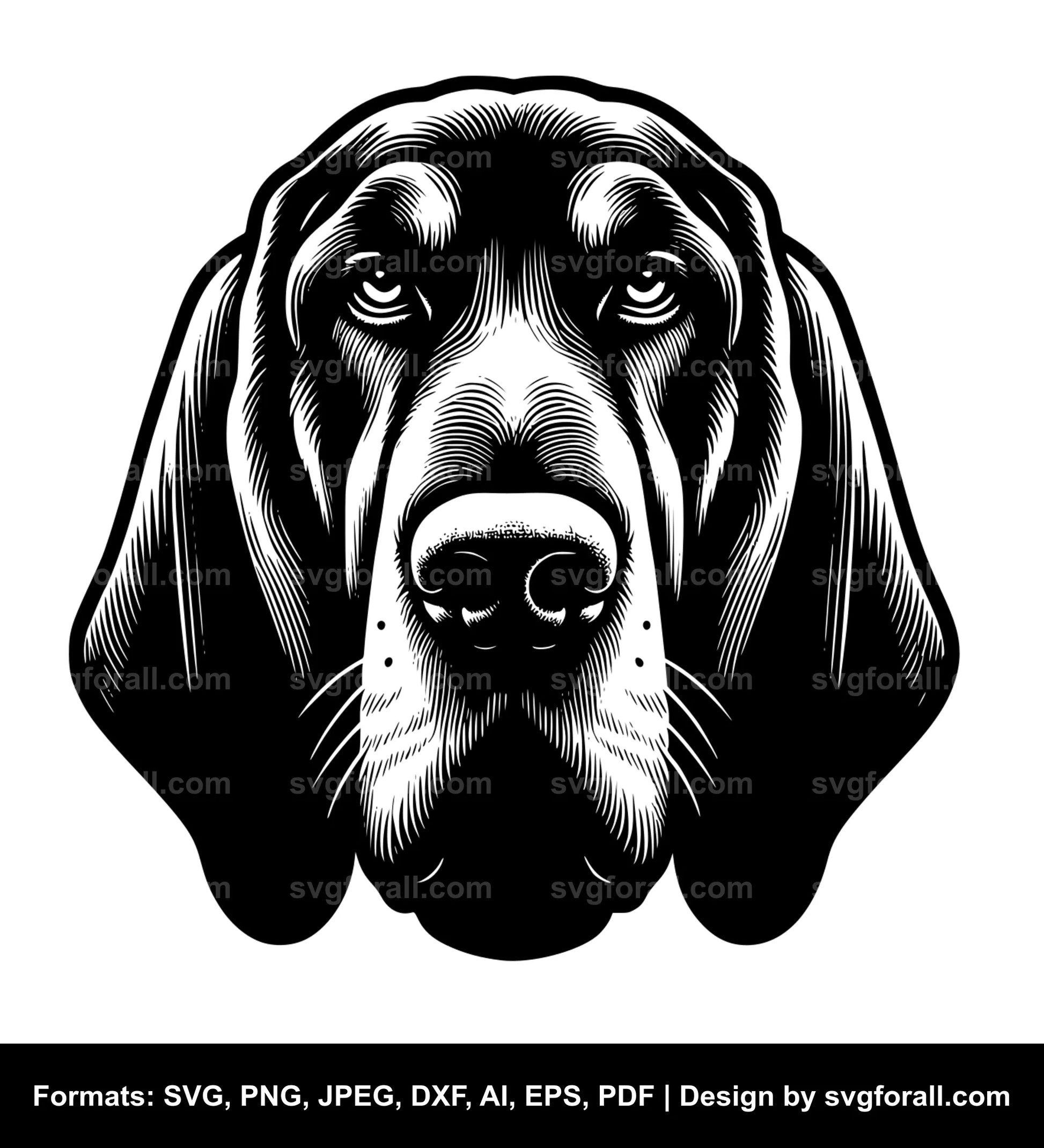 Bloodhound Dog SVG Vector