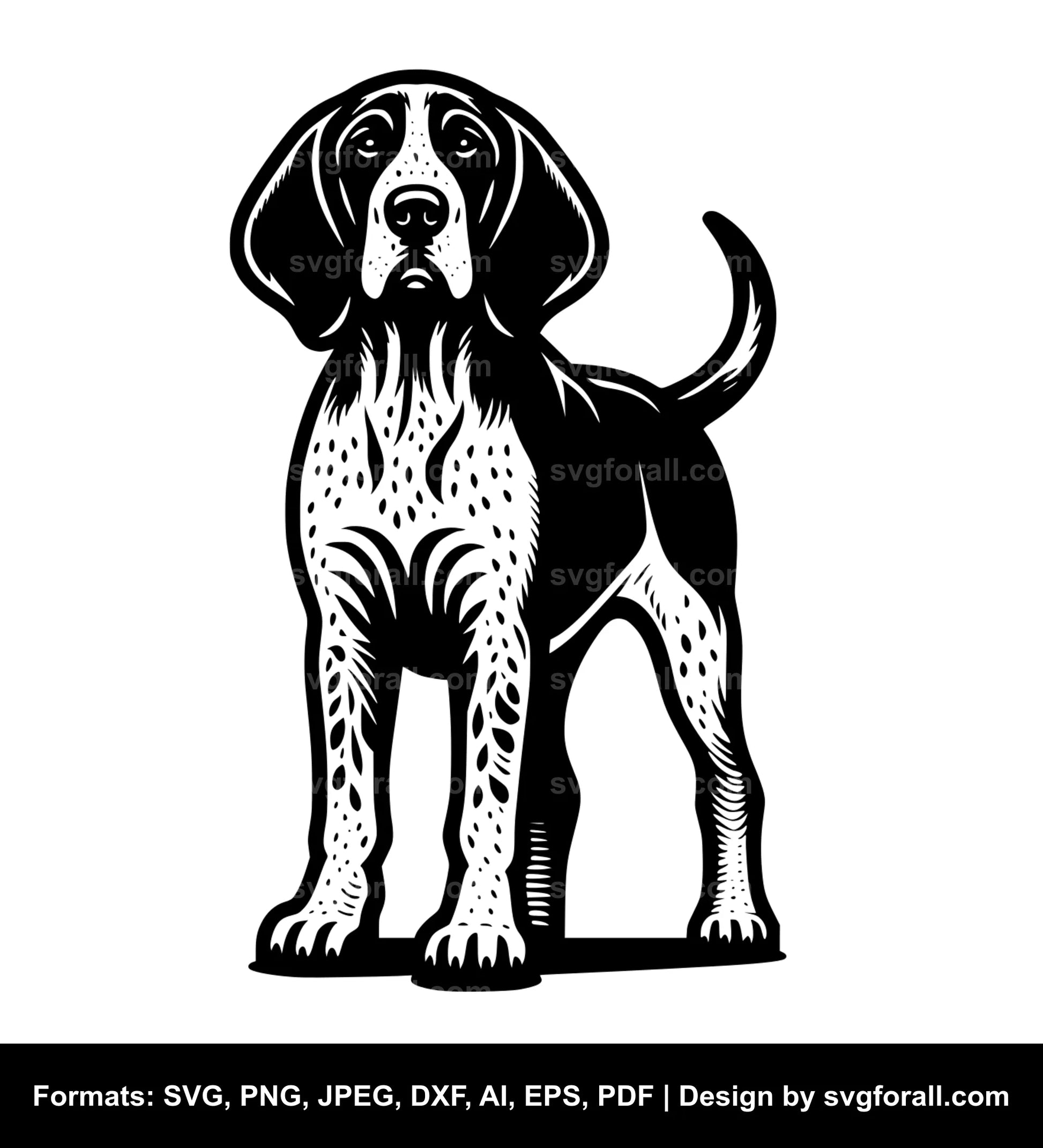 Bluetick Coonhound Dog SVG