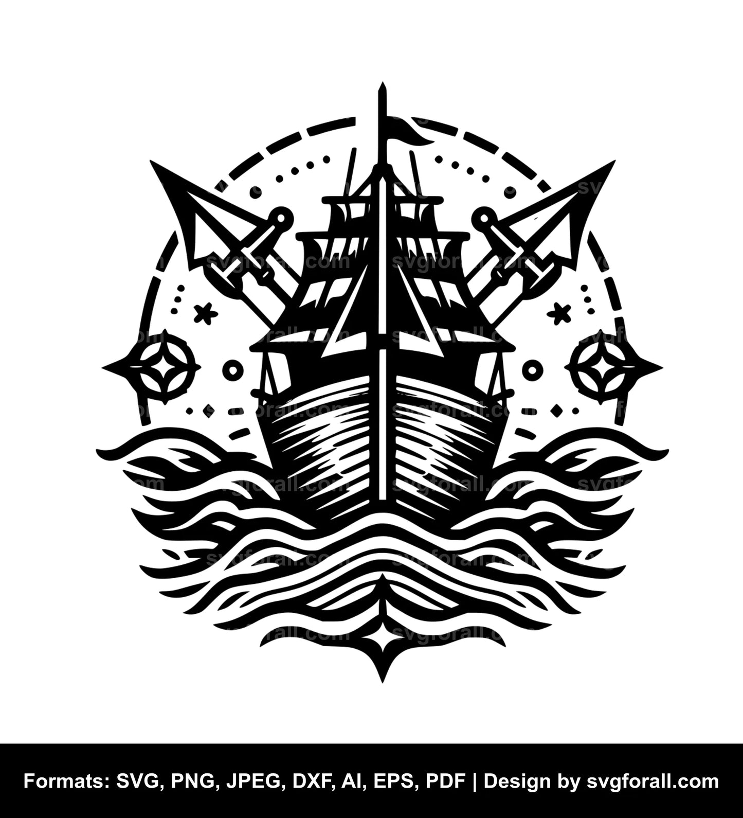 Boat Black SVG