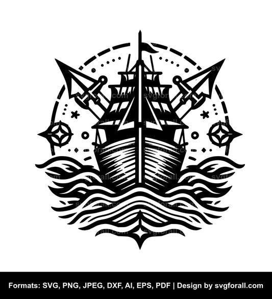 Boat Black SVG