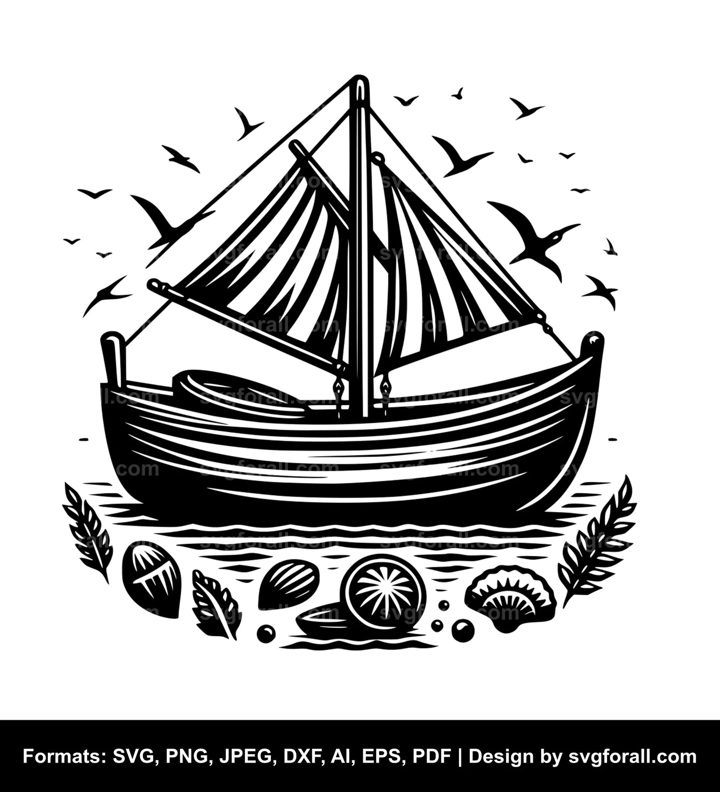 Boat SVG Clipart