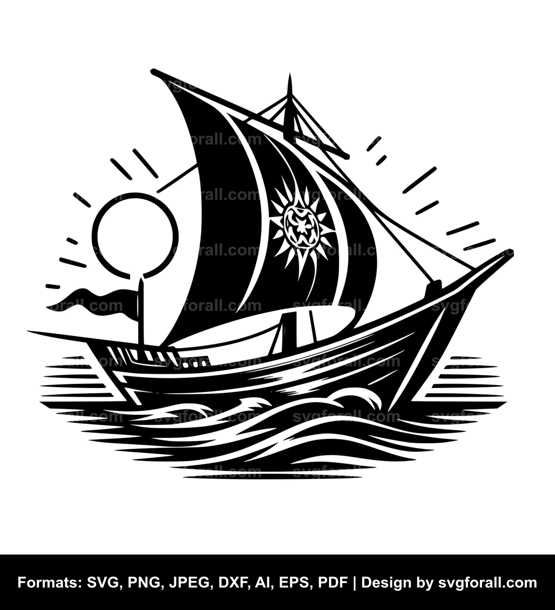 Boat SVG Design