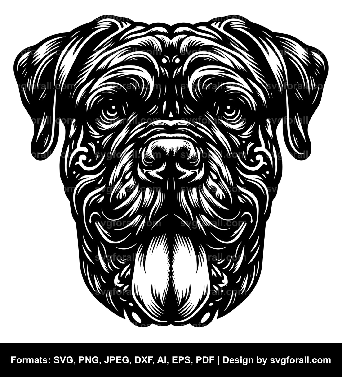 Boerboel Dog SVG Vector