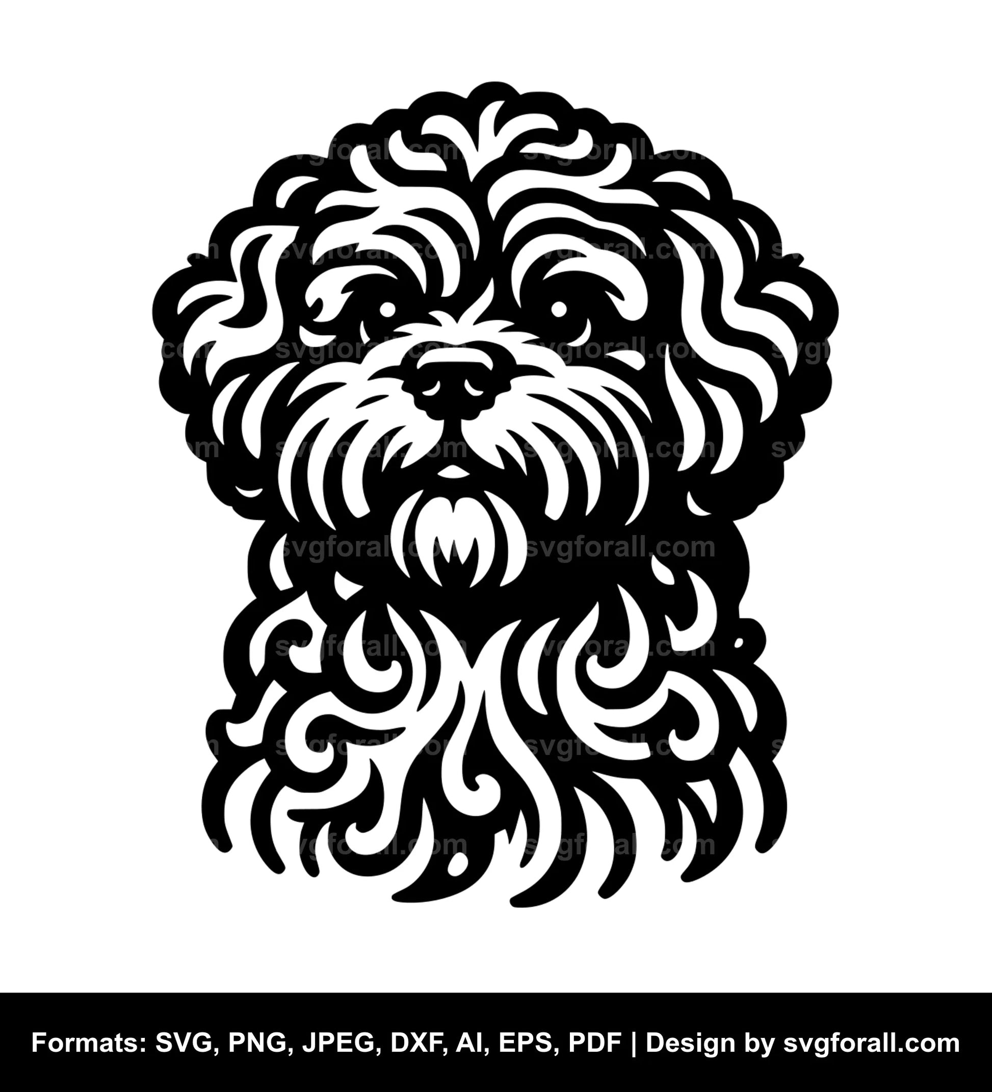 Bolognese Dog SVG Design