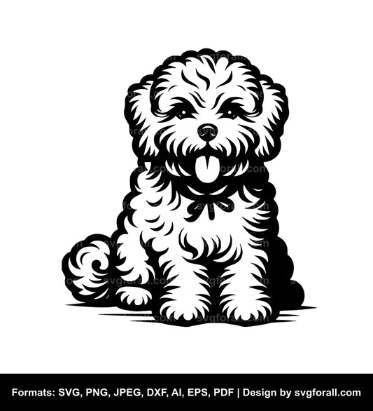 Bolognese Dog SVG Vector