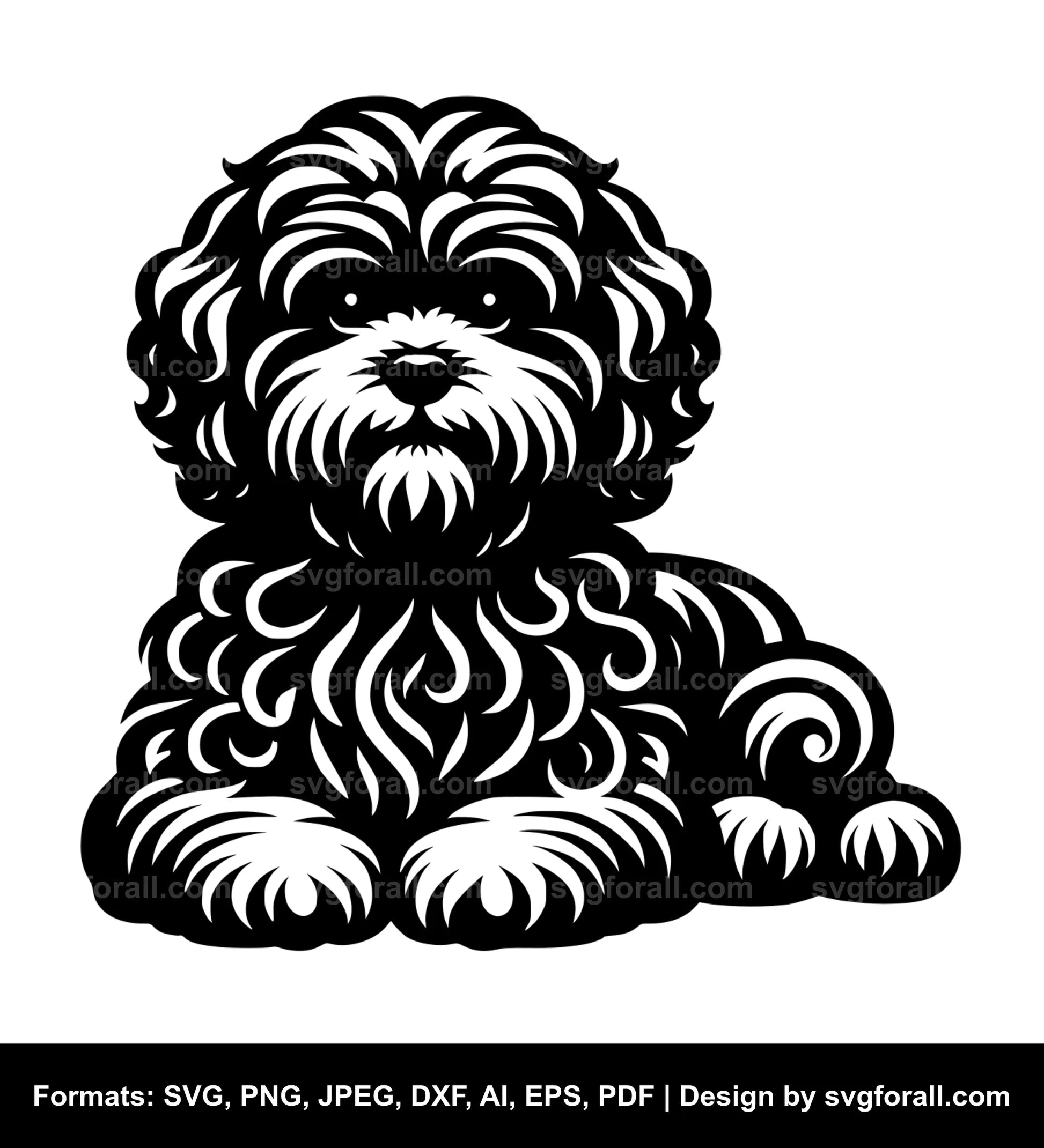 Bolognese Dog Vector SVG