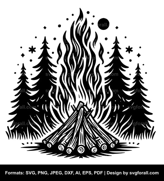 Bonfire Black SVG