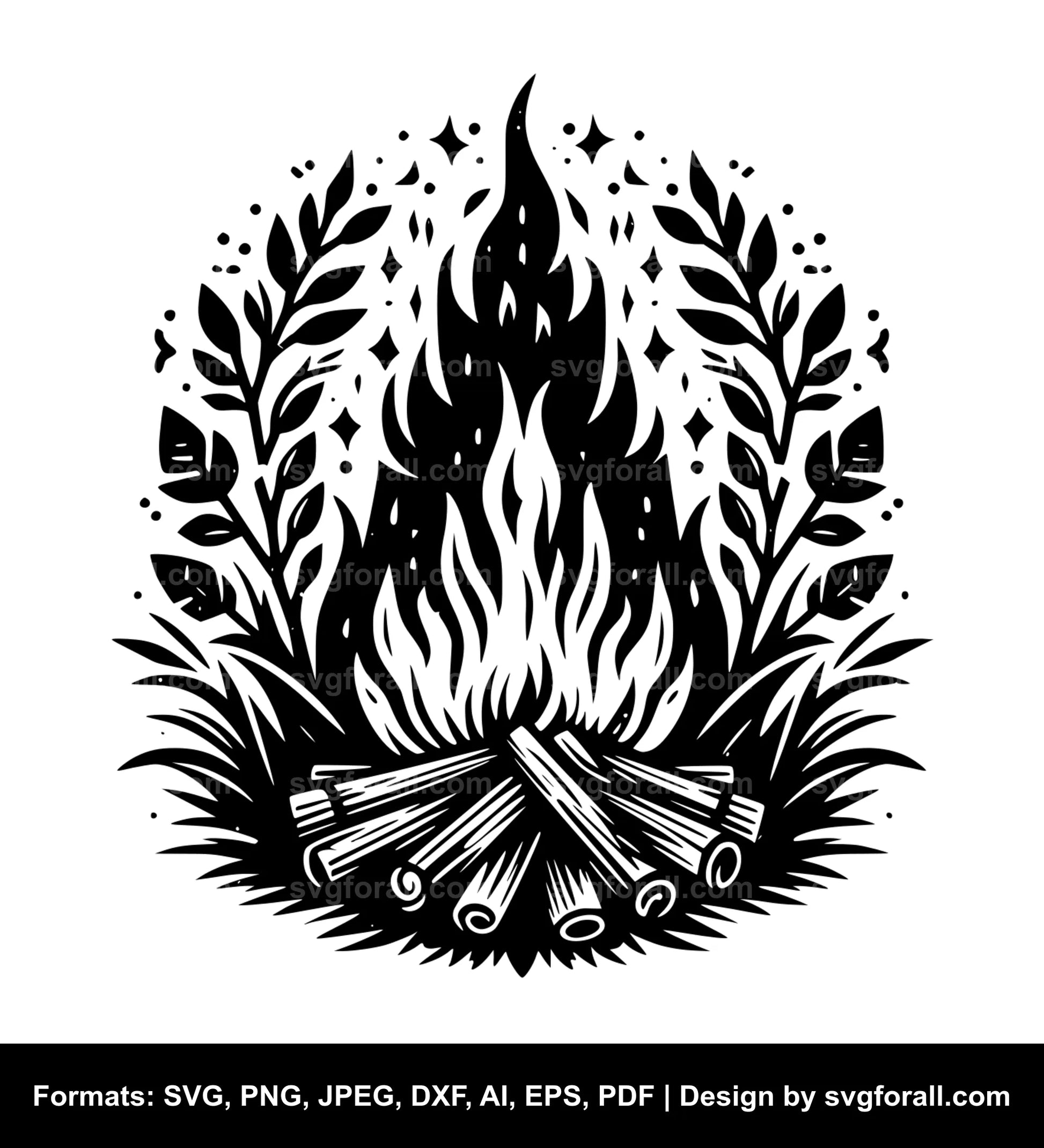 Bonfire Cricut SVG