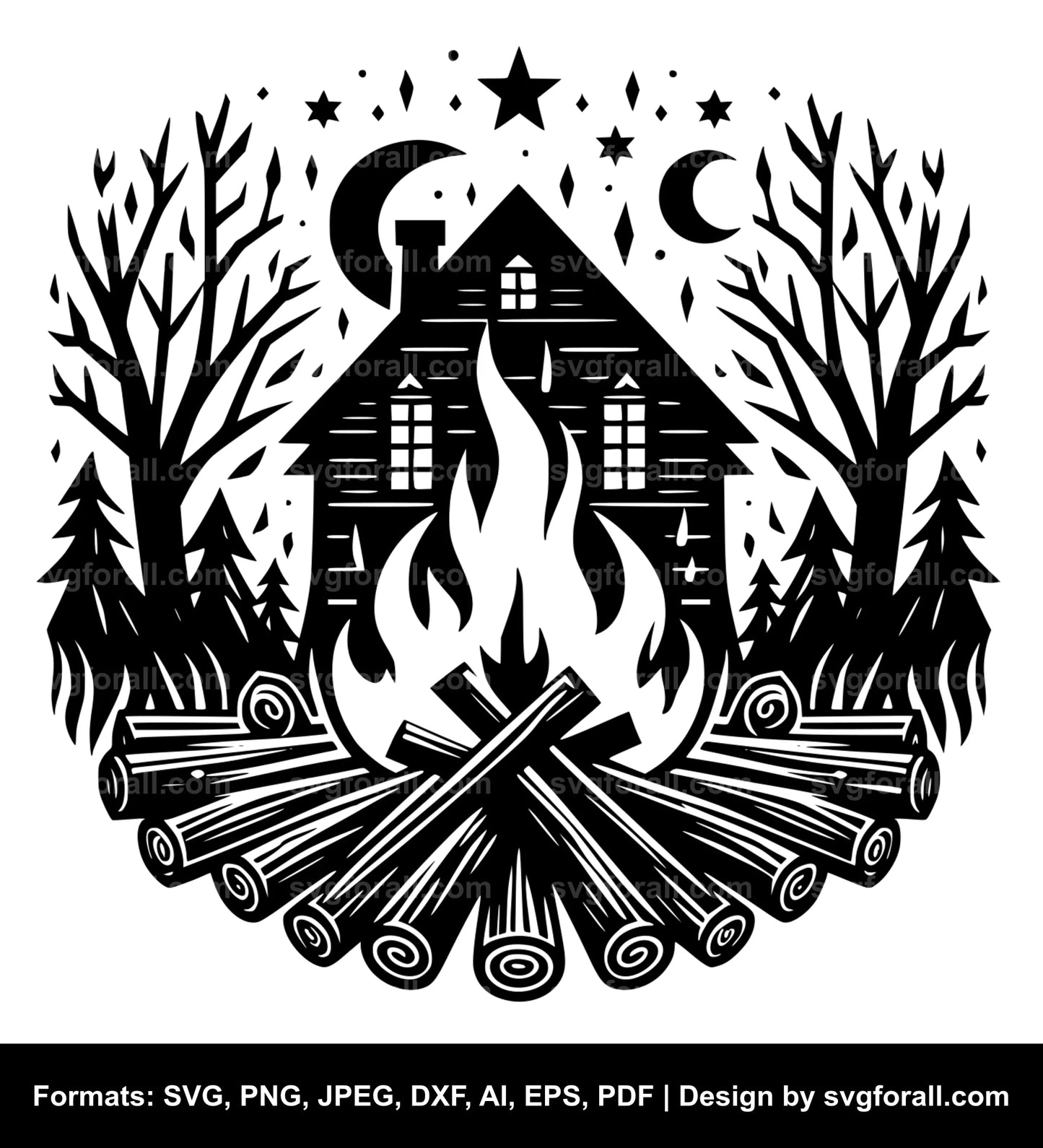 Bonfire SVG Clip Art