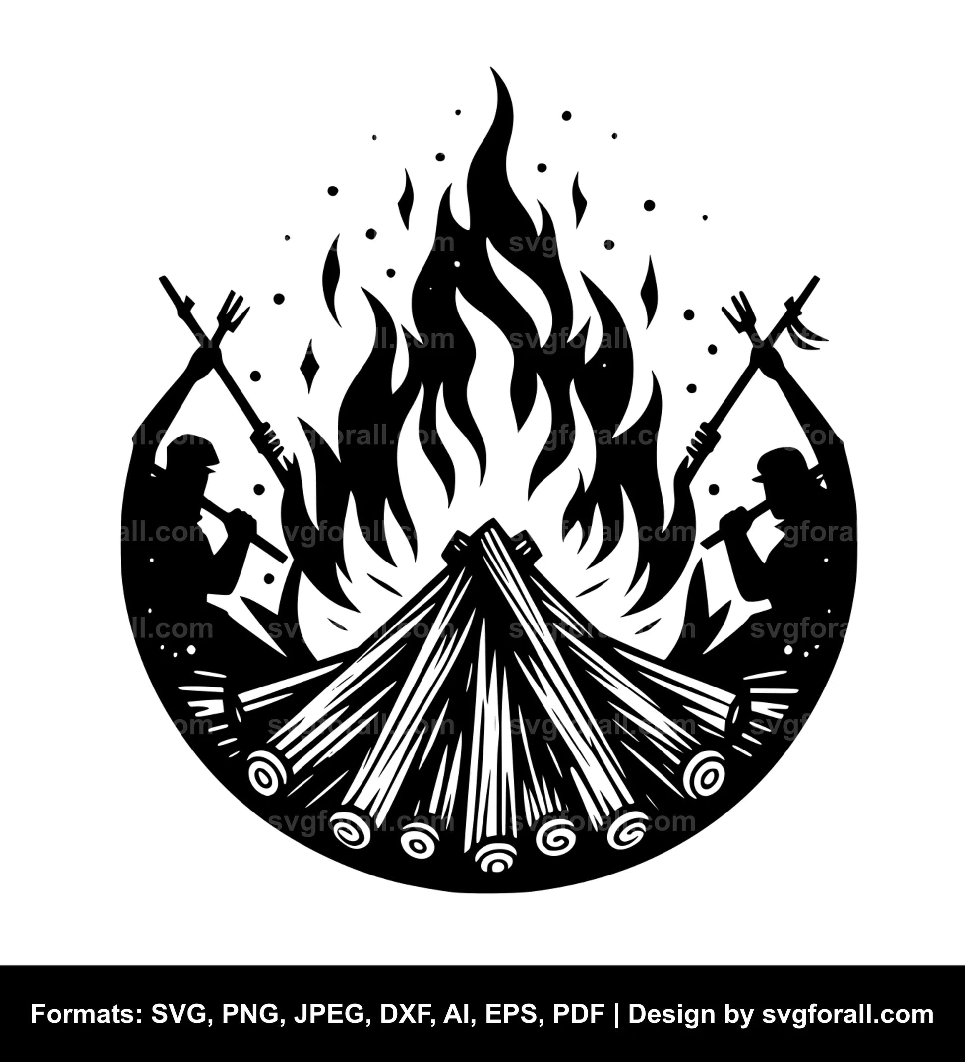 Bonfire SVG Clipart