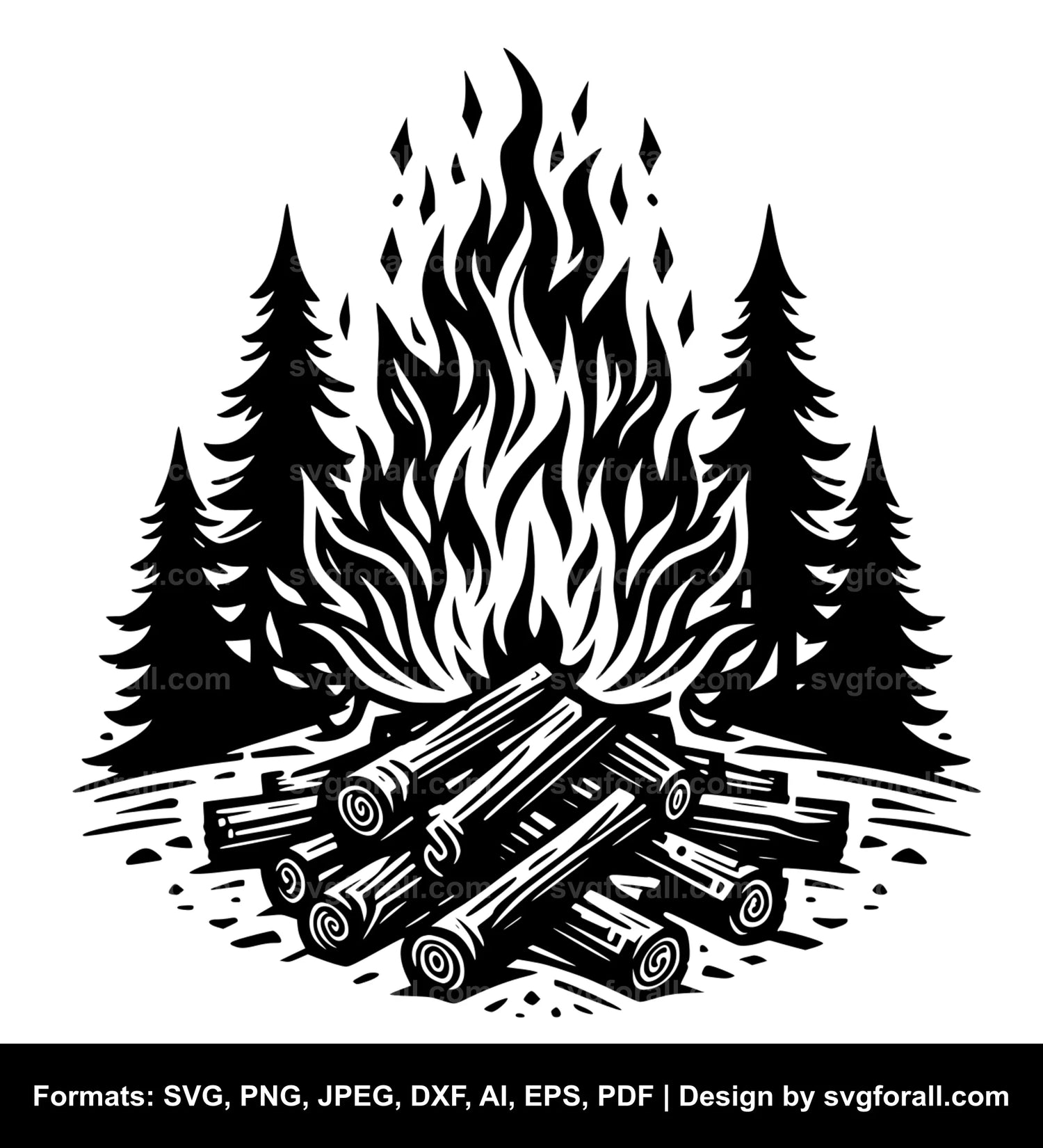 Bonfire SVG PNG Image