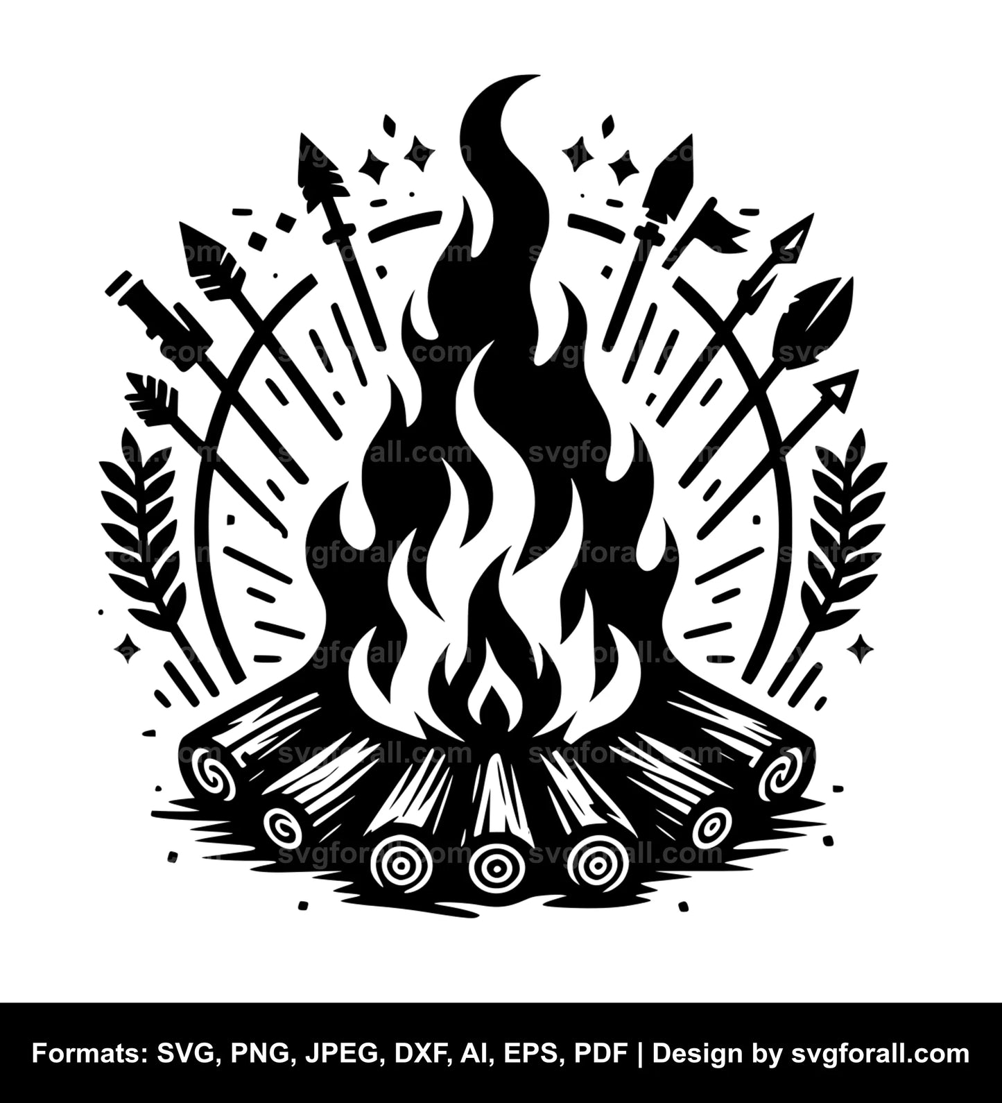 Bonfire SVG Vector