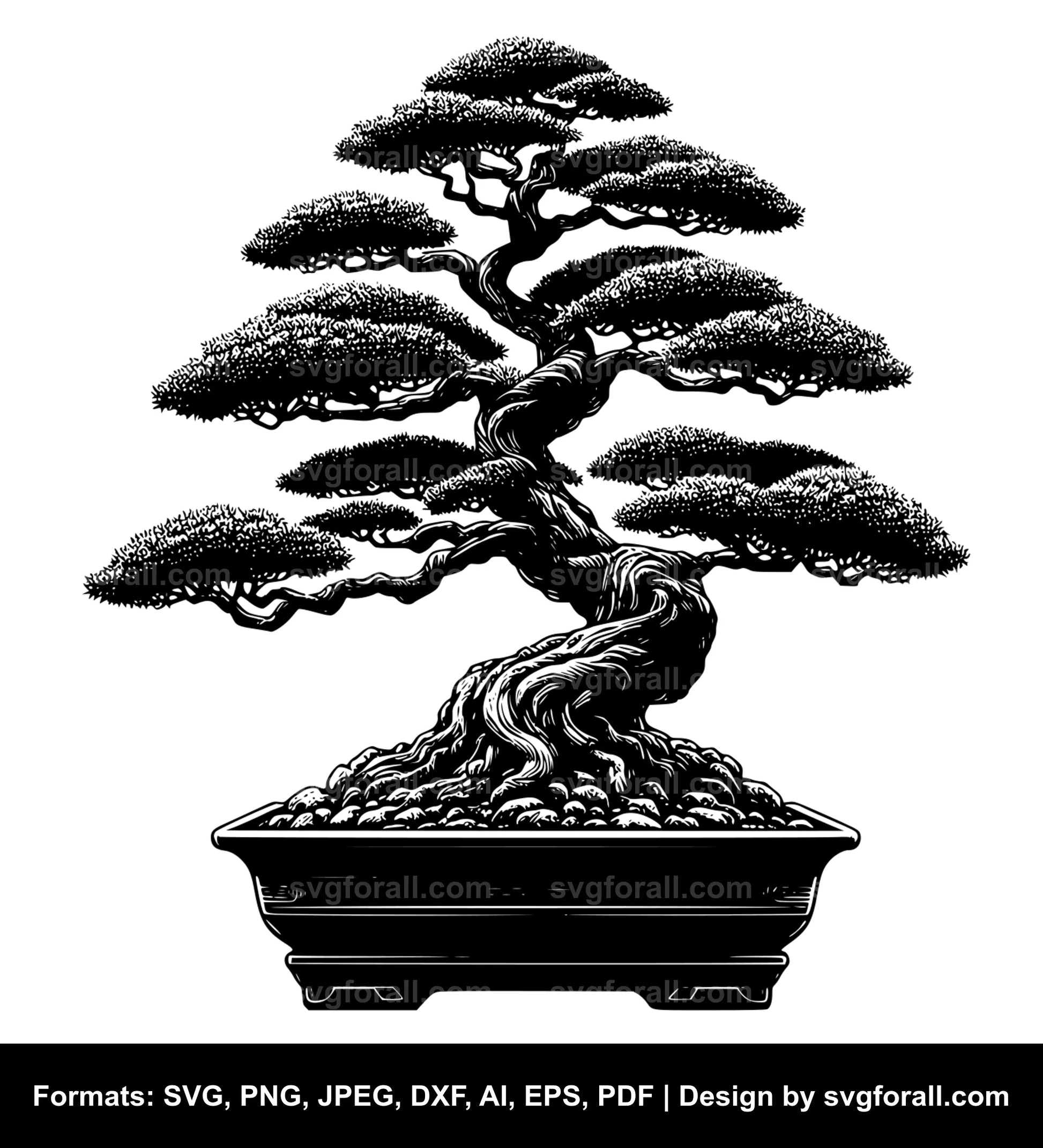 Bonsai Black SVG