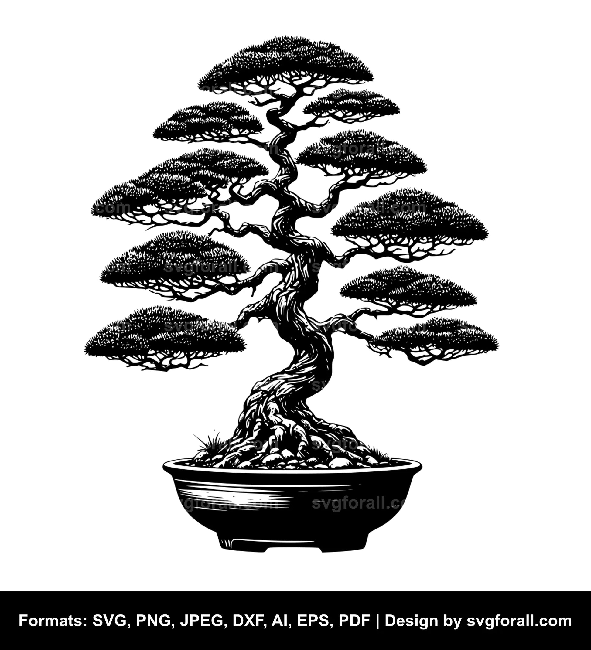 Bonsai Vector SVG